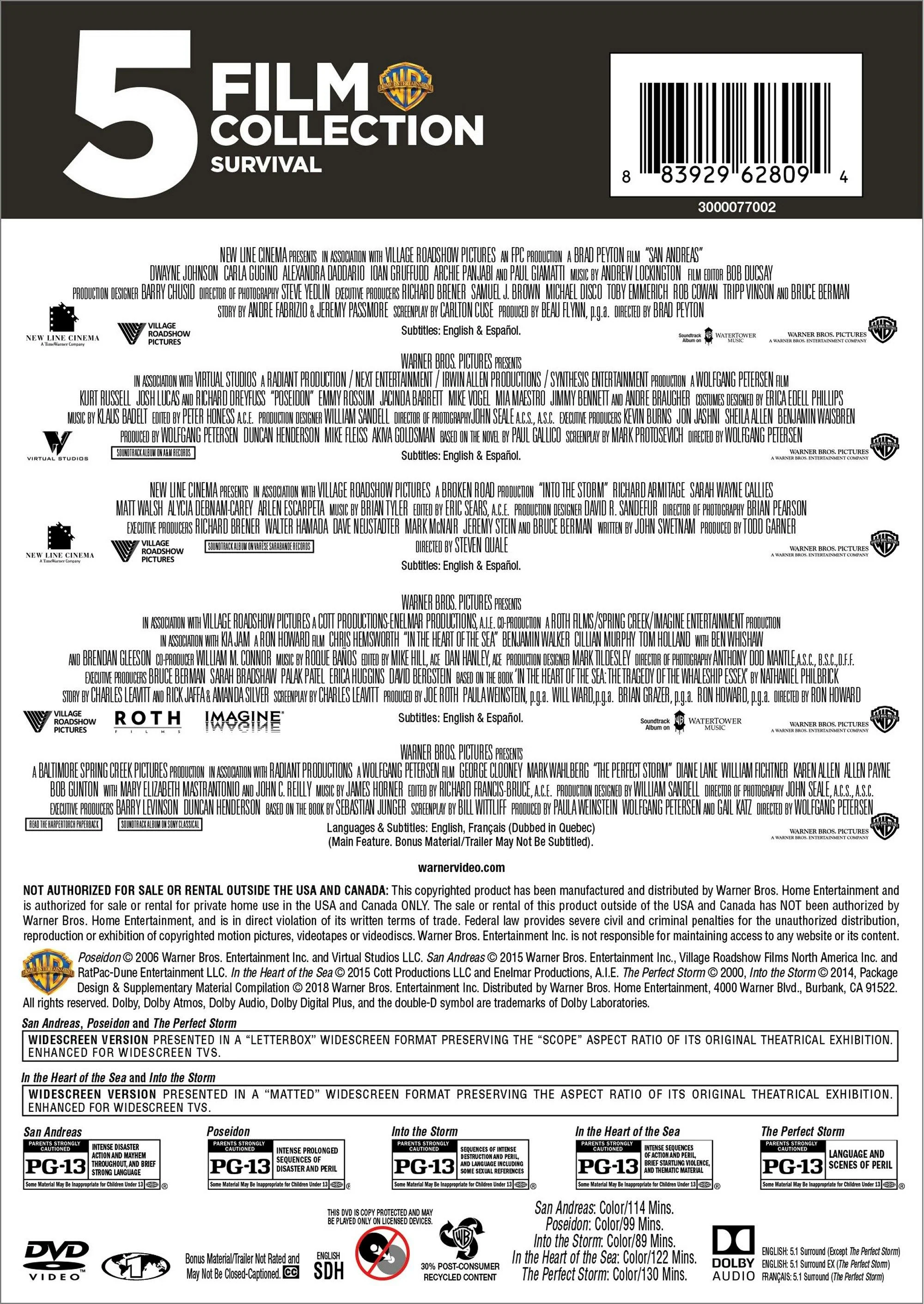 Survival 5-film Collection (Box Set) [DVD] - Image 2