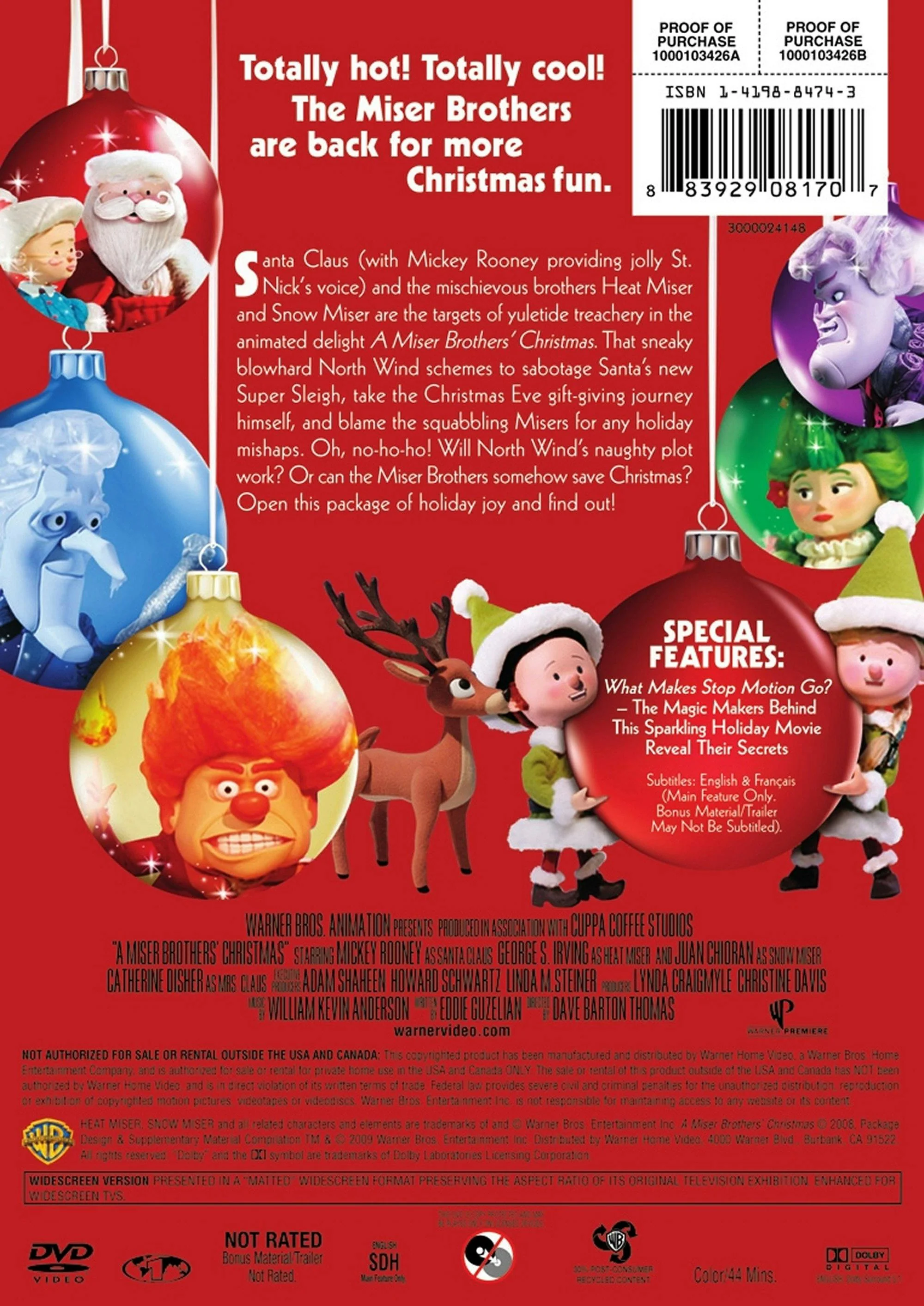 A Miser Brothers' Christmas (Deluxe Edition) [DVD] - Image 2