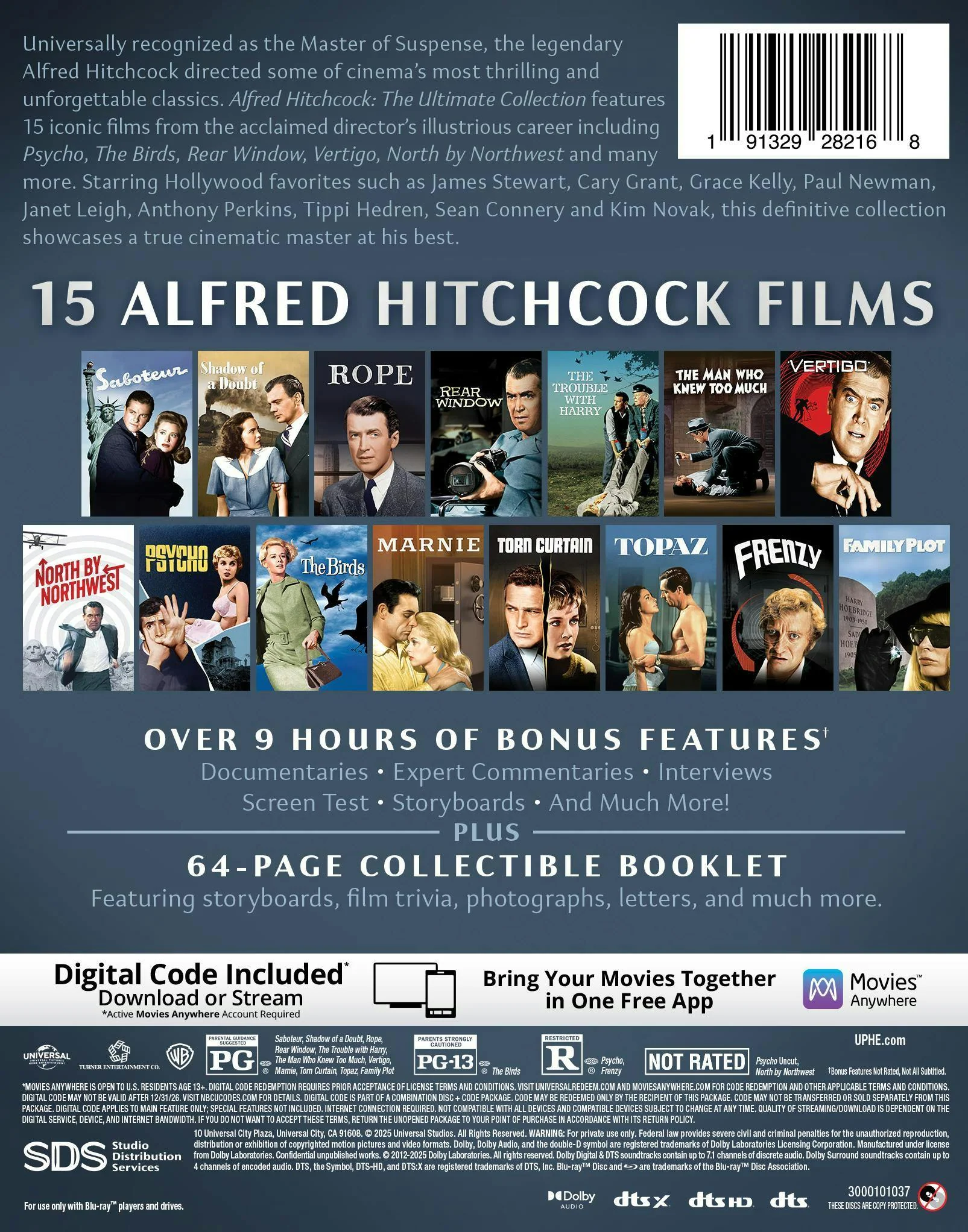 Alfred Hitchcock: The Ultimate Collection - Blu-ray + Digital (Blu-ray + Digital) [Blu-ray] - Image 3