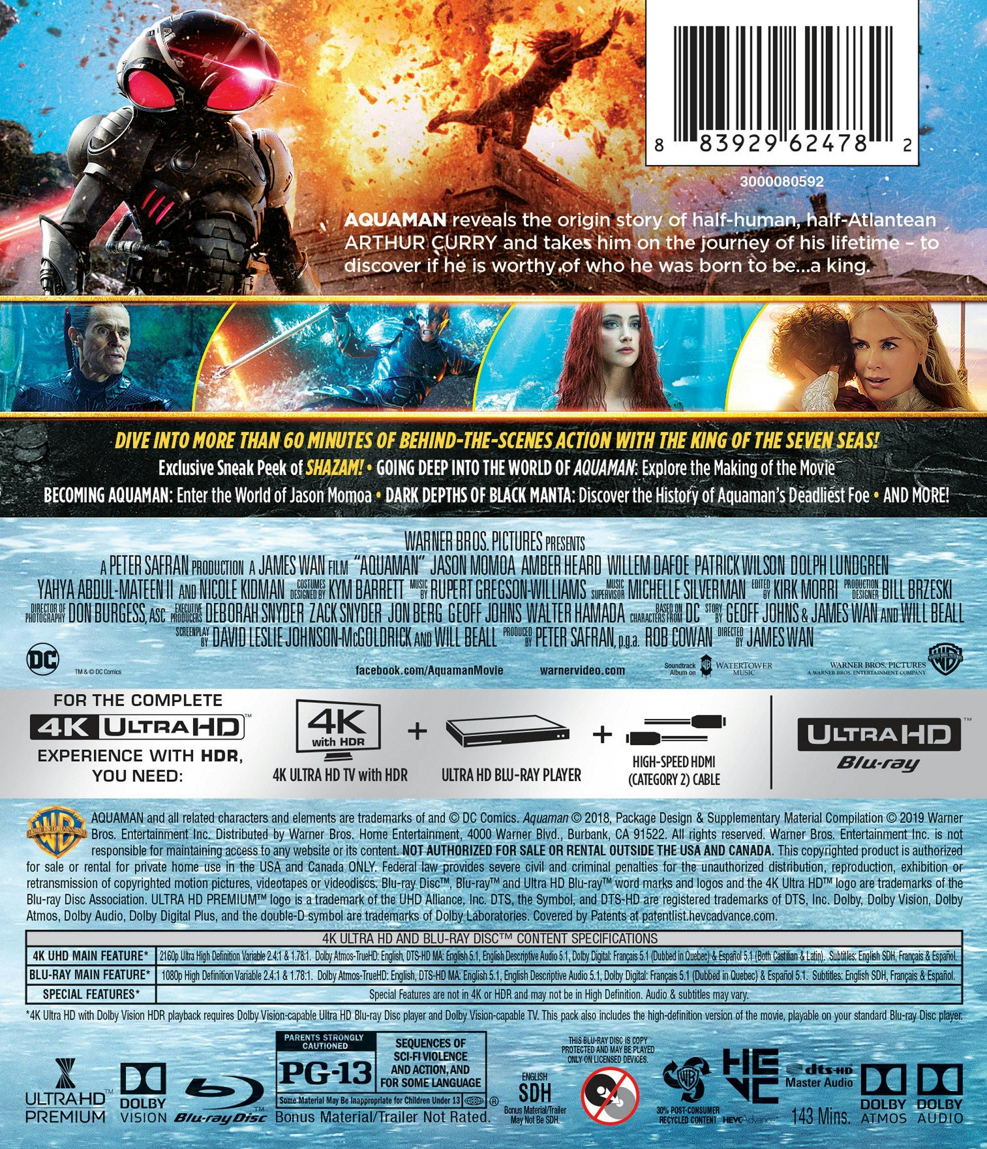 Aquaman (4K Ultra HD + Blu-ray) [UHD] - Image 2