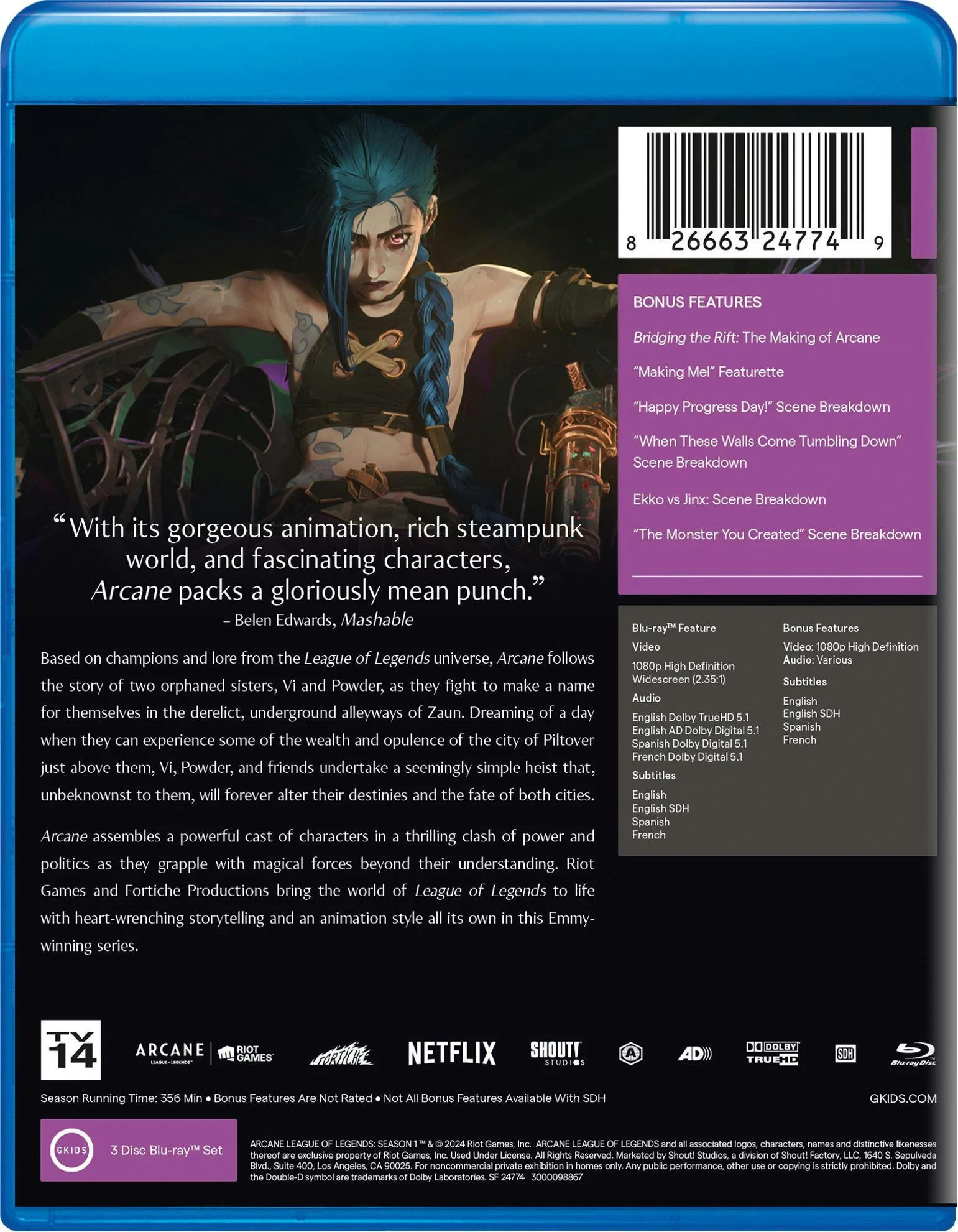 Arcane League of Legends: Season One [Blu-ray] - Image 3