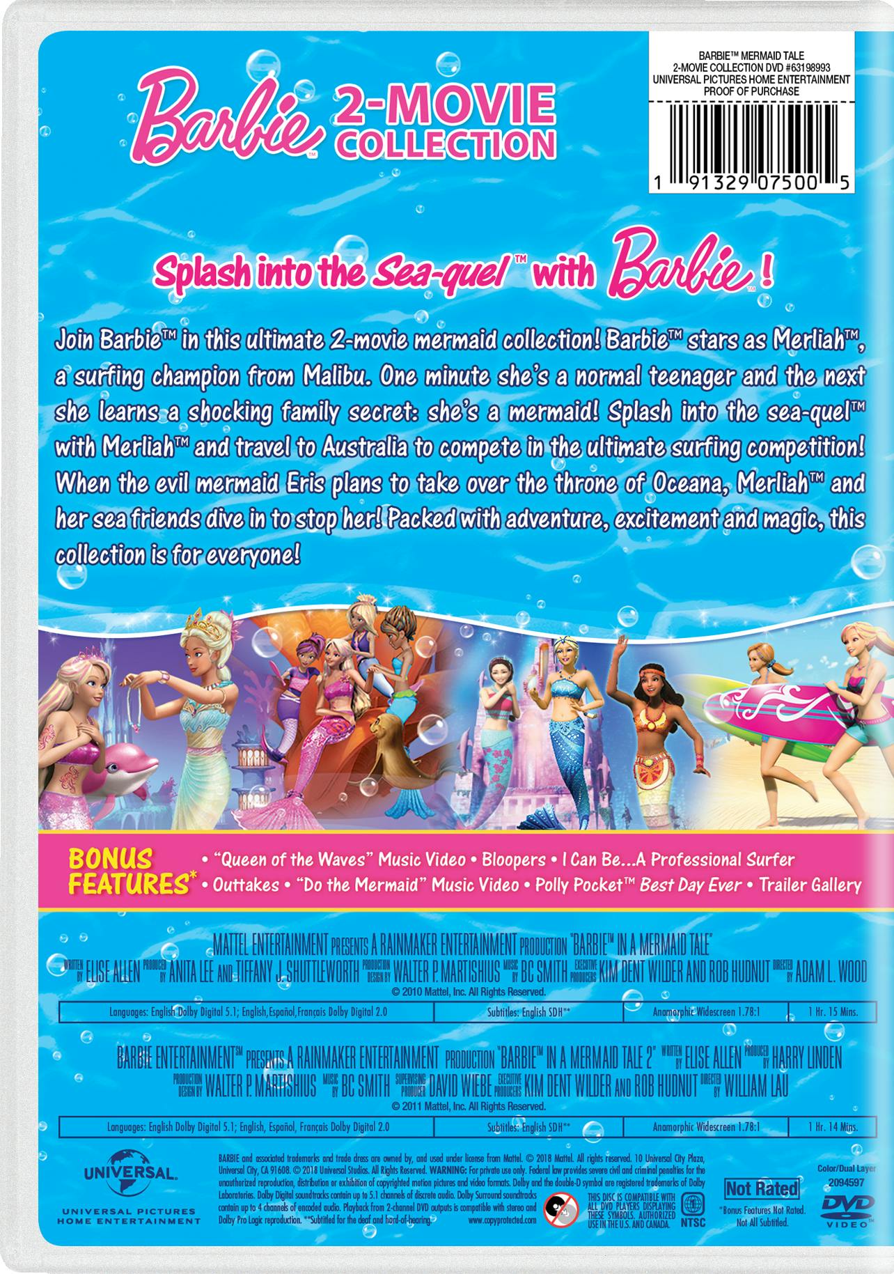 Barbie in a Mermaid Tale/Barbie in a Mermaid Tale 2 (DVD Double Feature) [DVD] - Image 2