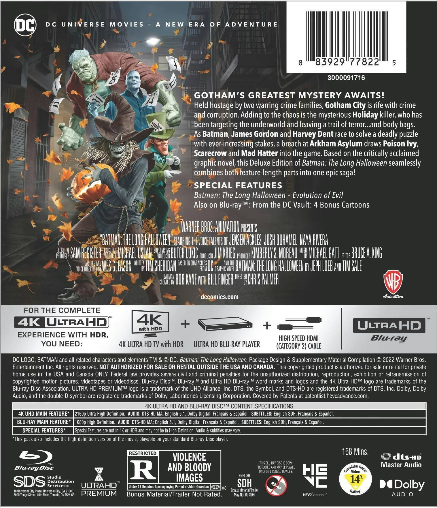 Batman: The Long Halloween - Deluxe Edition (4K Ultra HD Deluxe Edition) [UHD] - Image 3