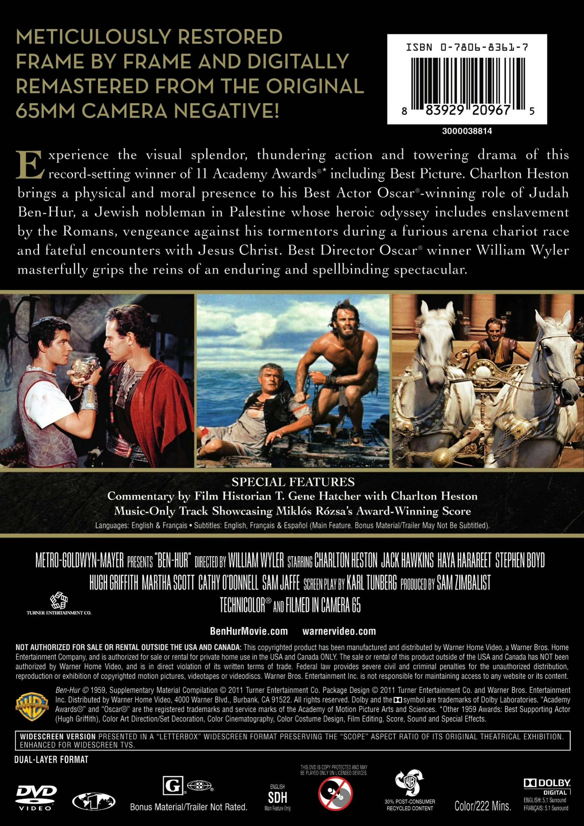 Ben-Hur (50th Anniversary Edition) [DVD] - Image 2