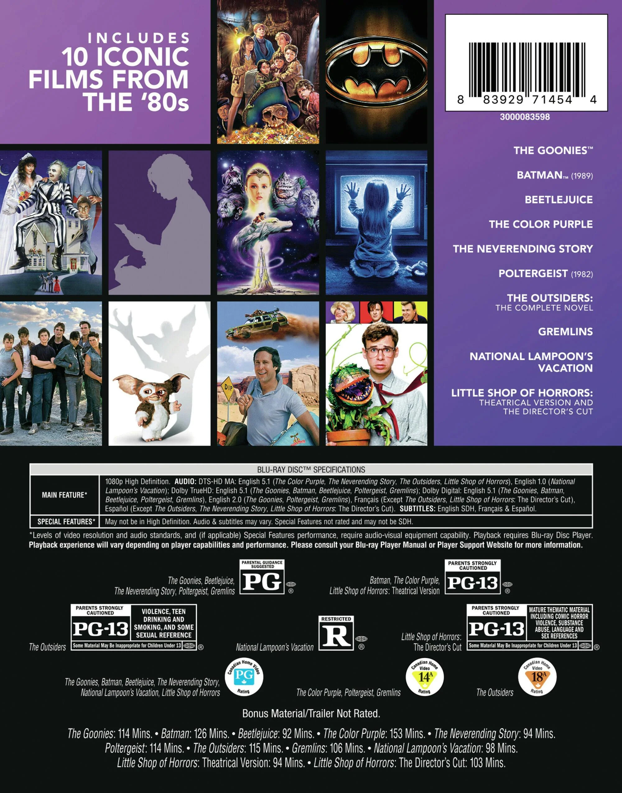 Best of 80s 10-Film Collection, Vol 2. (Blu-ray Set) [Blu-ray] - Image 3