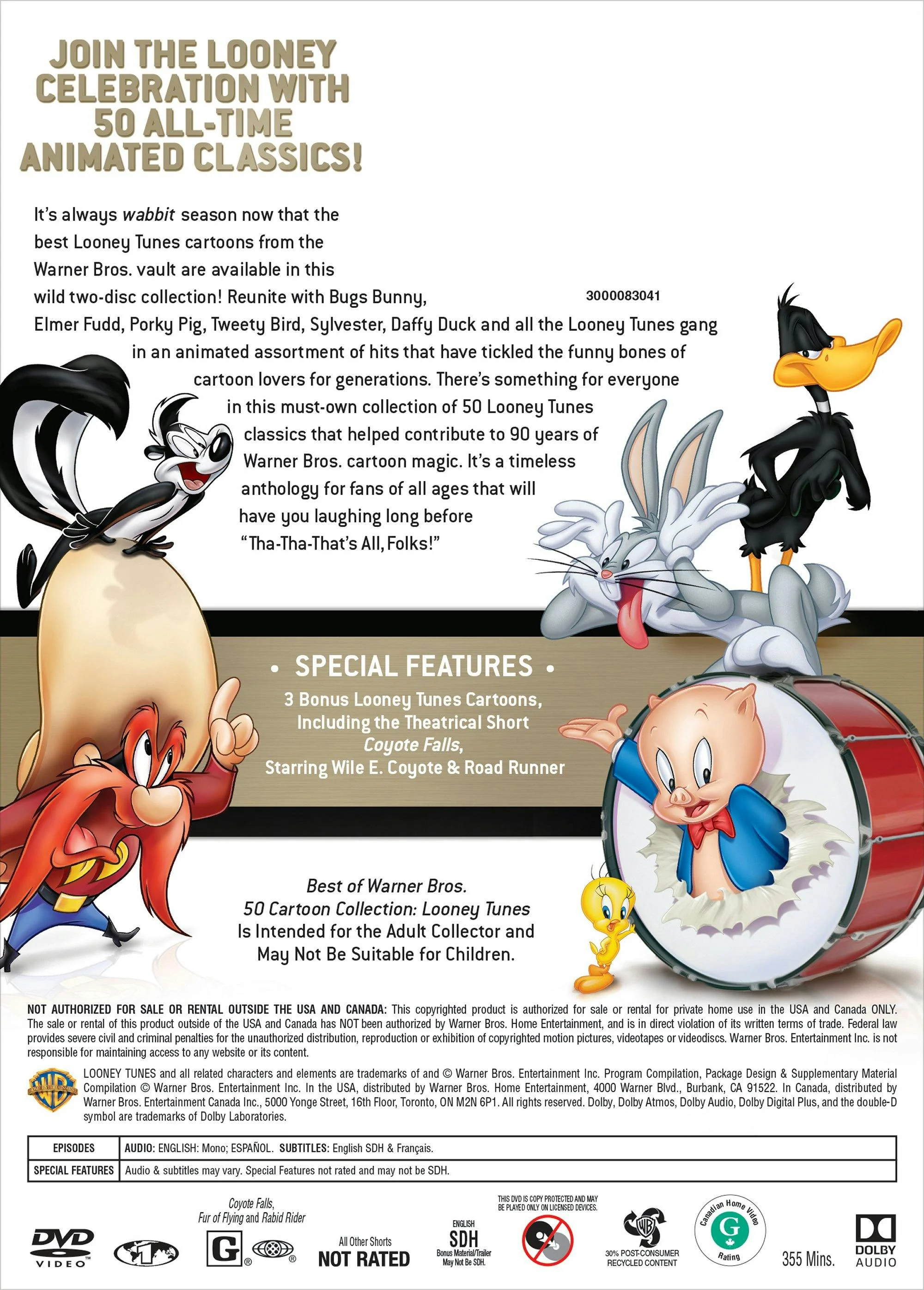 Best of Warner Bros. 50 Cartoon Collection - Looney Tunes [DVD] - Image 3