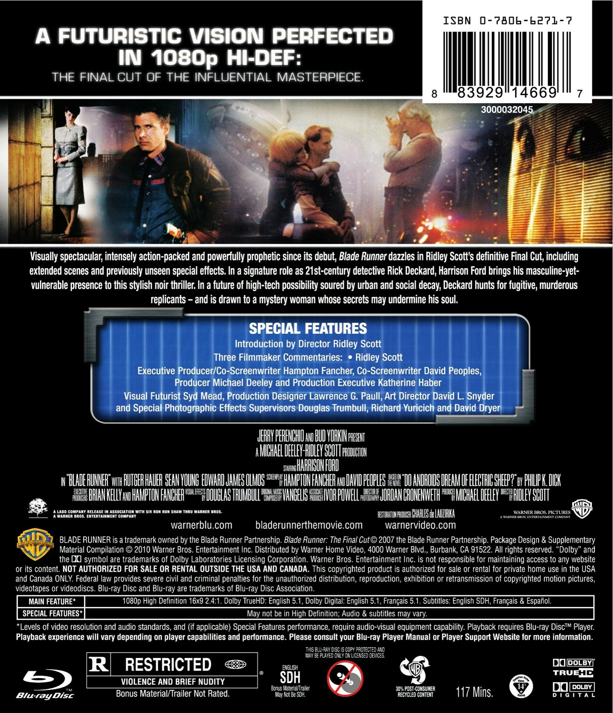 Blade Runner: The Final Cut (Blu-ray Final Cut) [Blu-ray] - Image 2