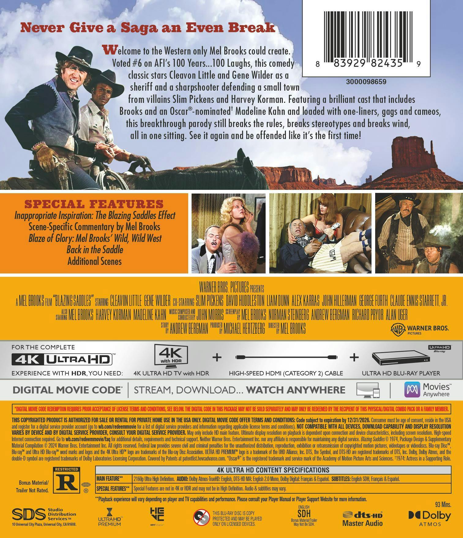 Blazing Saddles (4K Ultra HD) [UHD] - Image 3