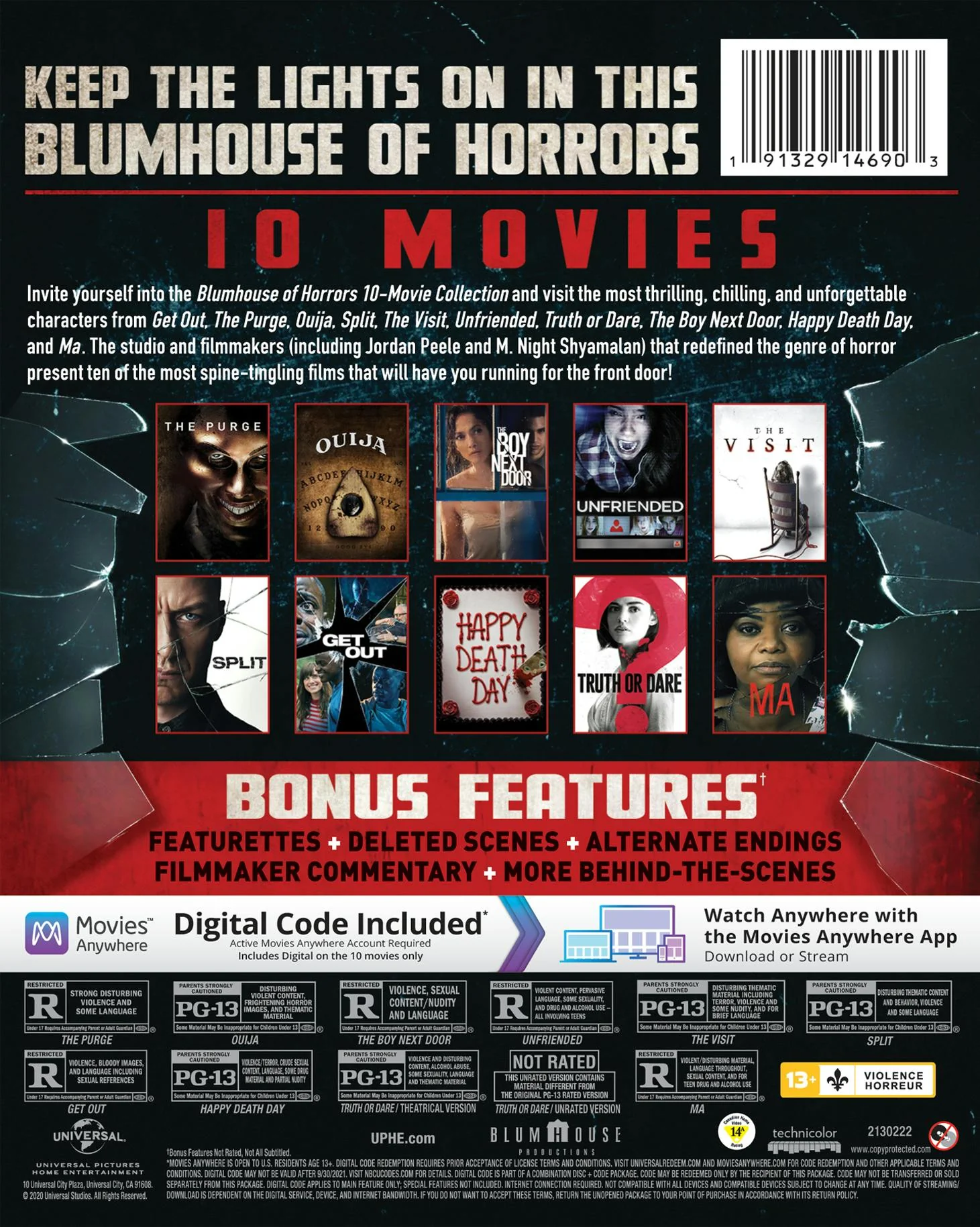 Blumhouse of Horrors 10-movie Collection (Blu-ray + Digital Copy) [Blu-ray] - Image 2