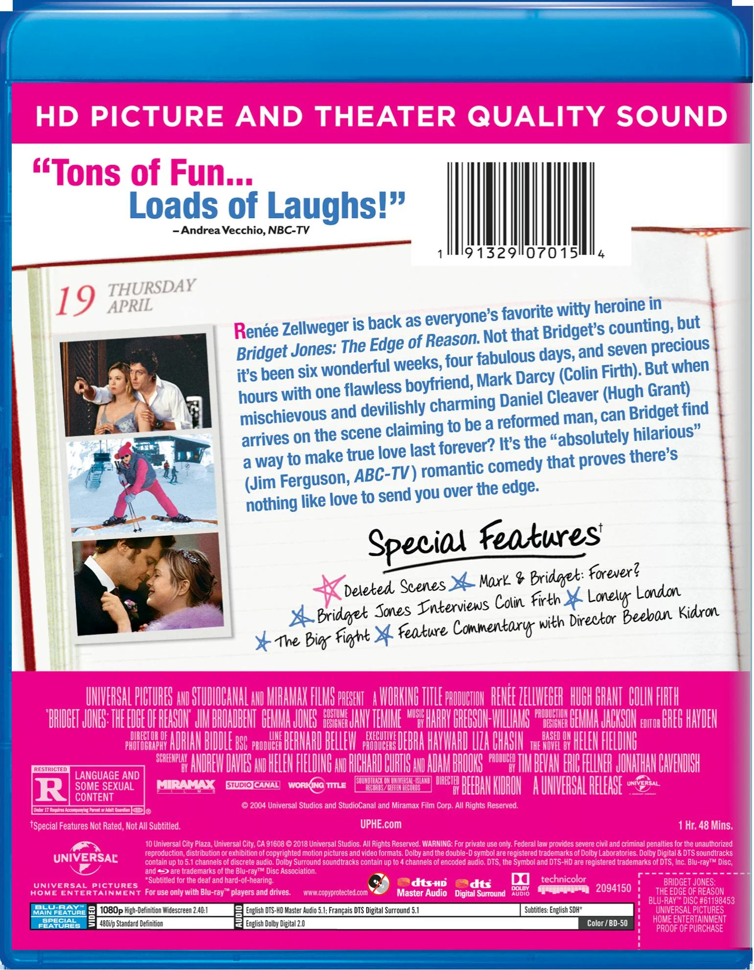 Bridget Jones: The Edge of Reason (10th Anniversary Edition) [Blu-ray] - Image 2