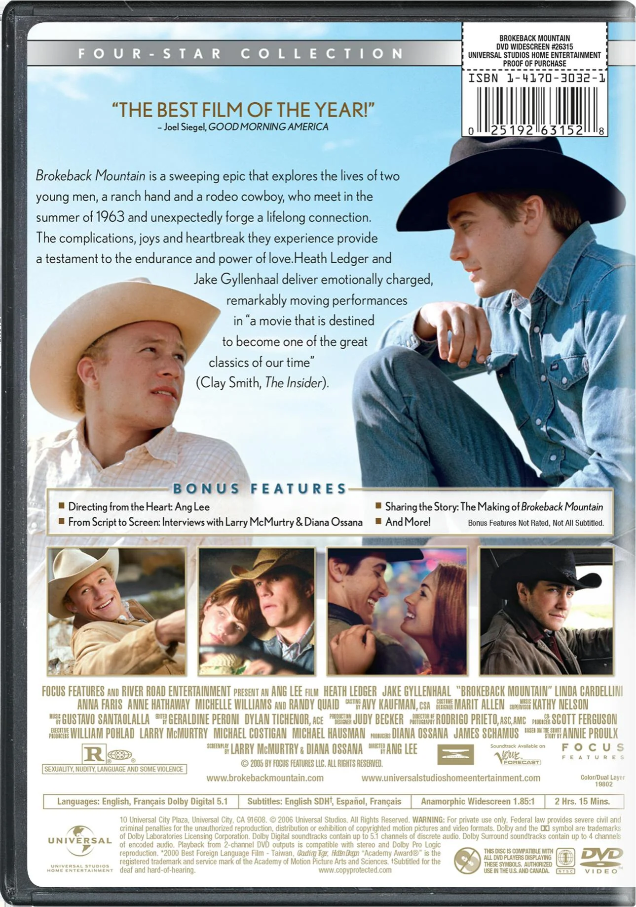 Brokeback Mountain (DVD Widescreen) [DVD] - Image 2
