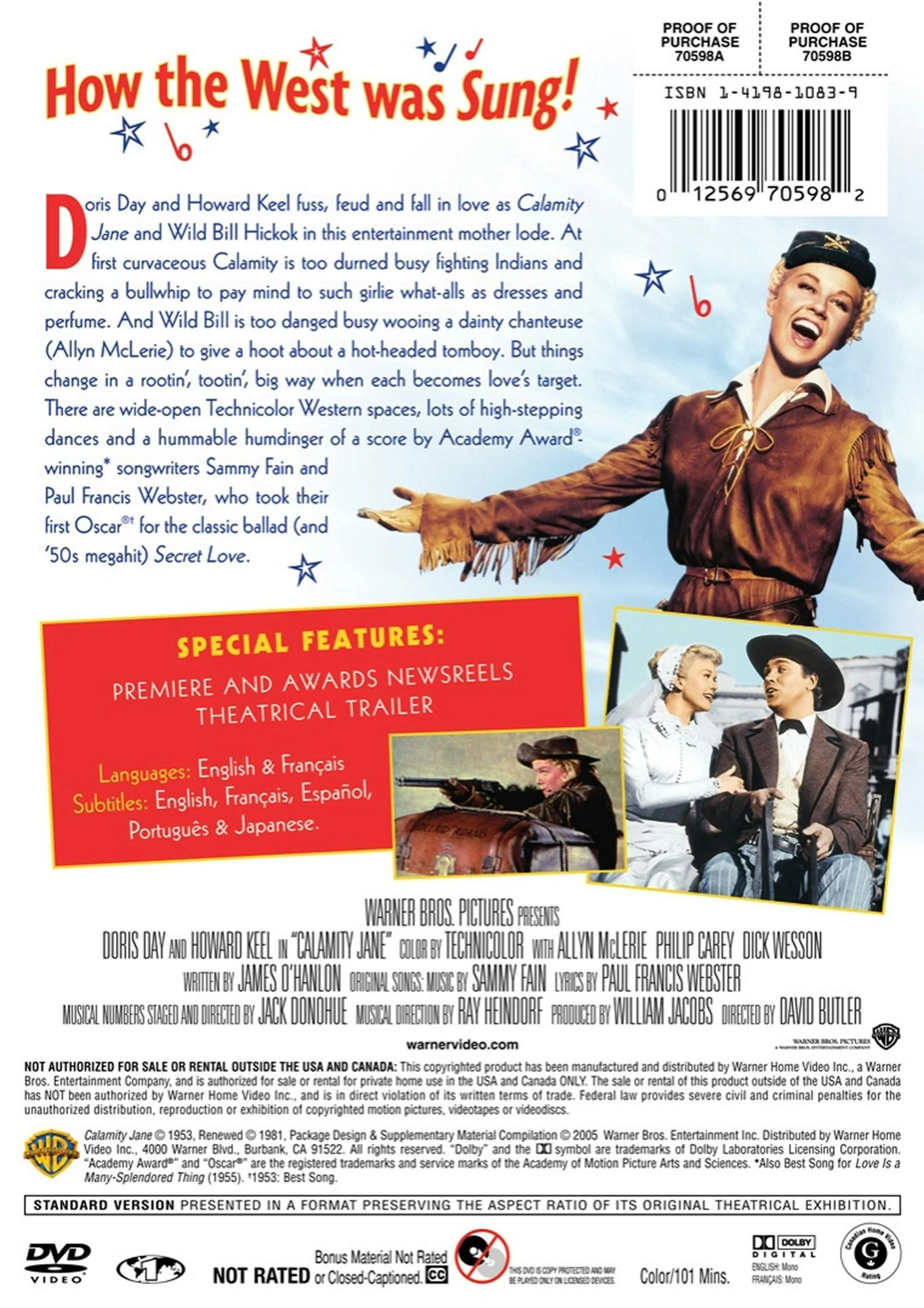 Calamity Jane [DVD] - Image 2