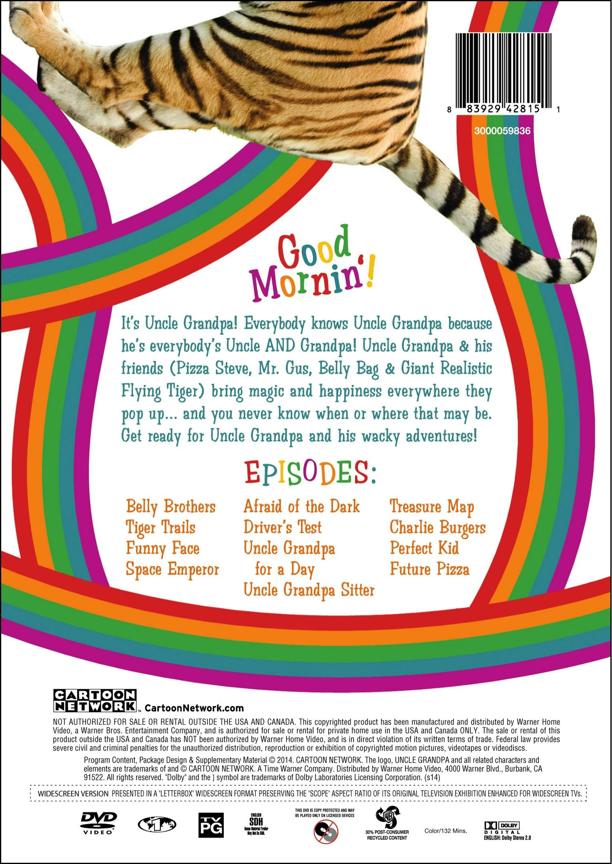 Cartoon Network: Uncle Grandpa - Tiger Trails (Volume 1) [DVD] - Image 3