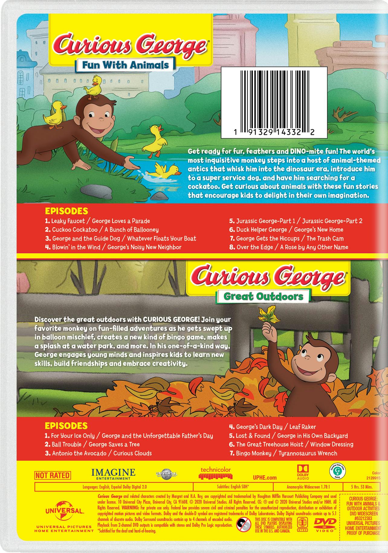 Curious George: Fun with Animals / Great Outdoors [DVD] - Image 2