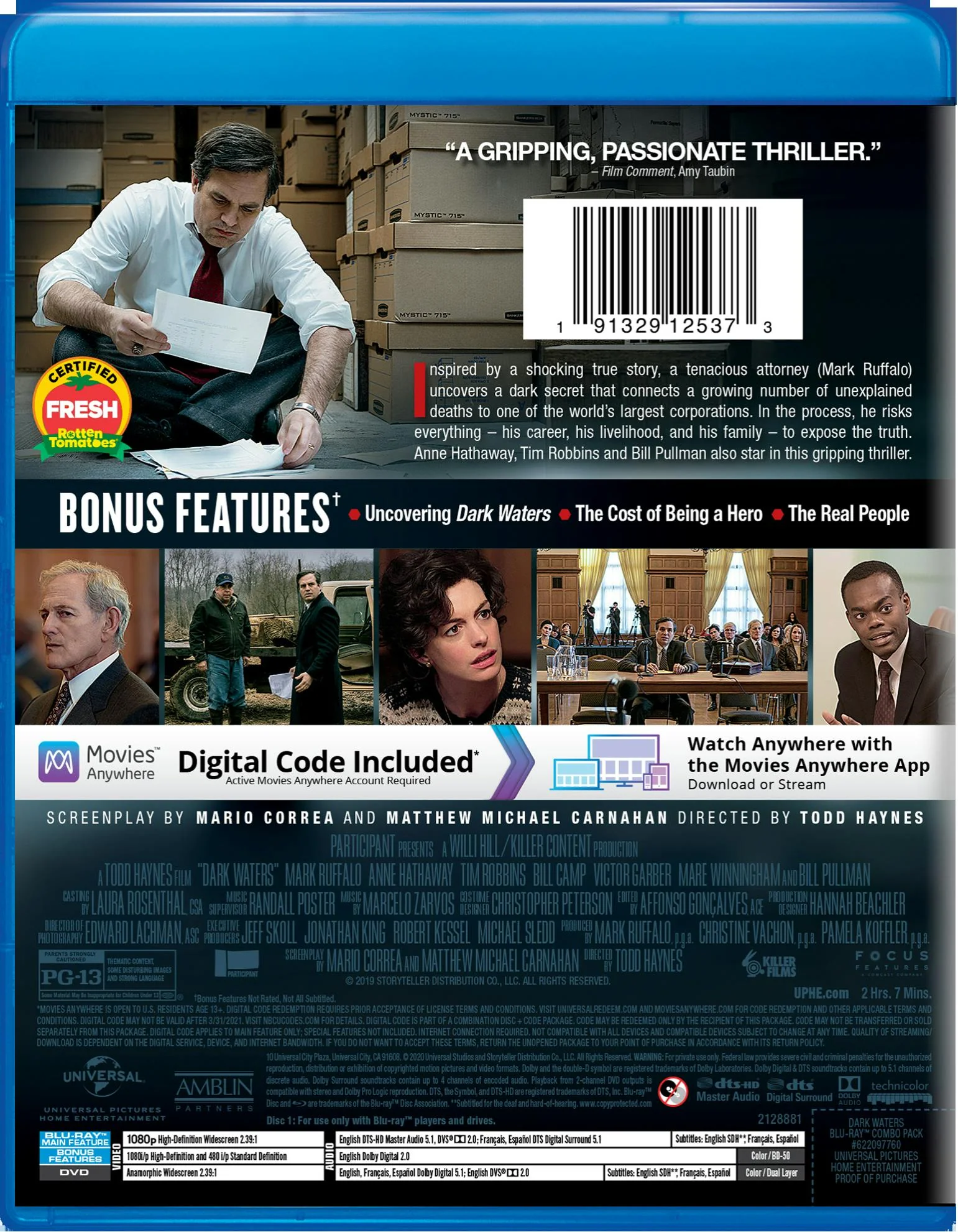 Dark Waters (DVD + Digital) [Blu-ray] - Image 2