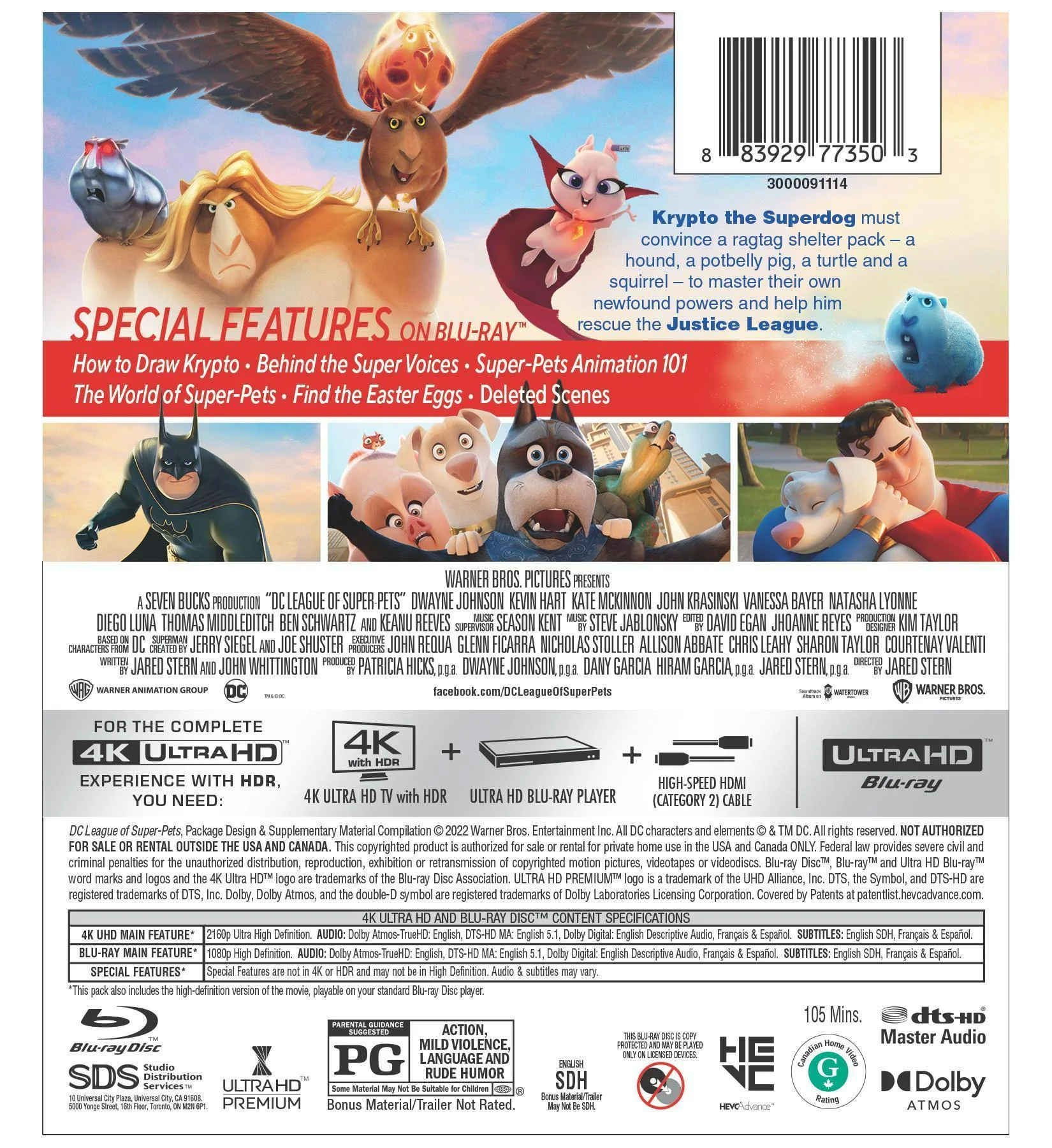 DC League of Super-pets (4K Ultra HD + Blu-ray) [UHD] - Image 3