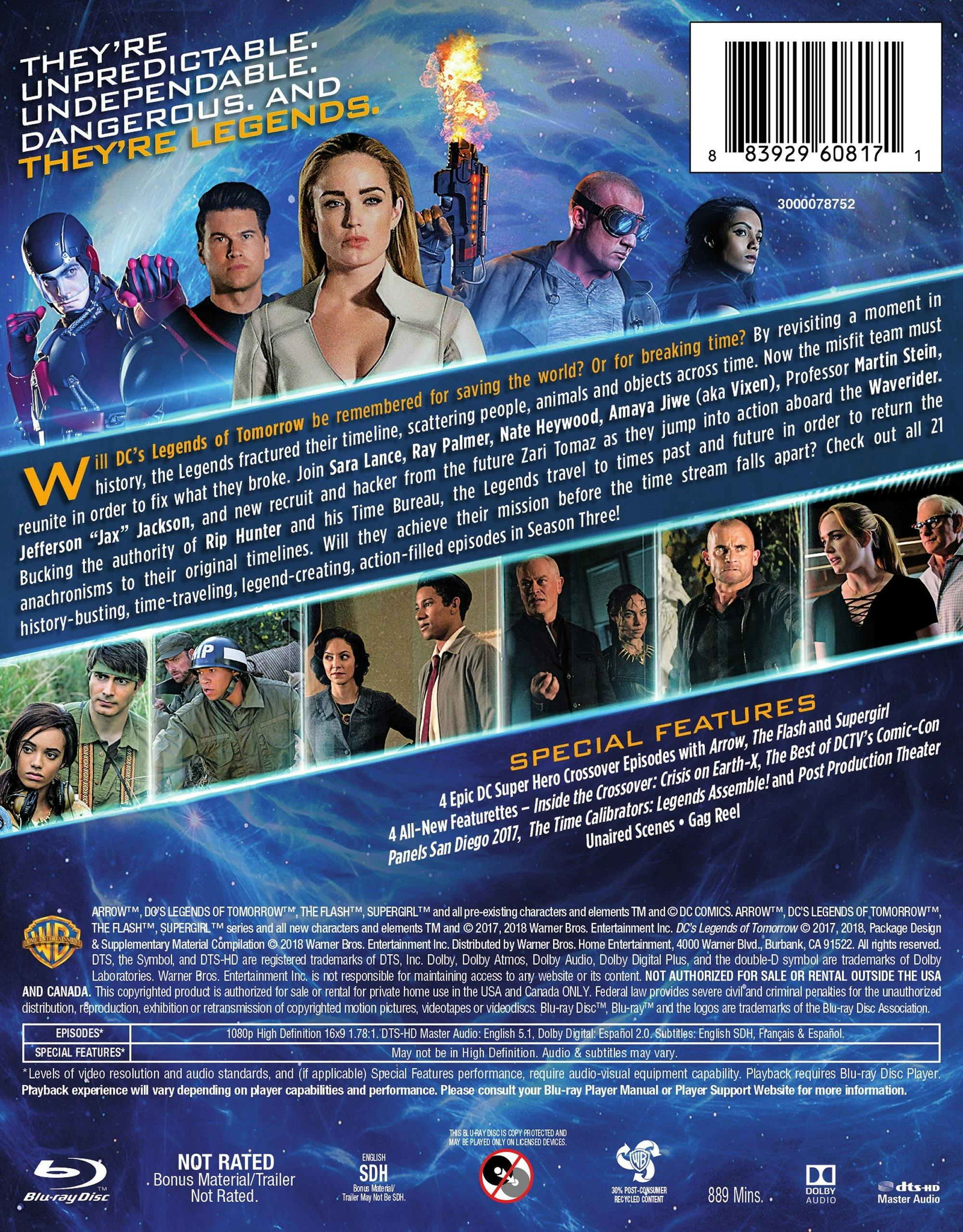 DC's Legends of Tomorrow: The Complete Third Season [Blu-ray] - Image 3