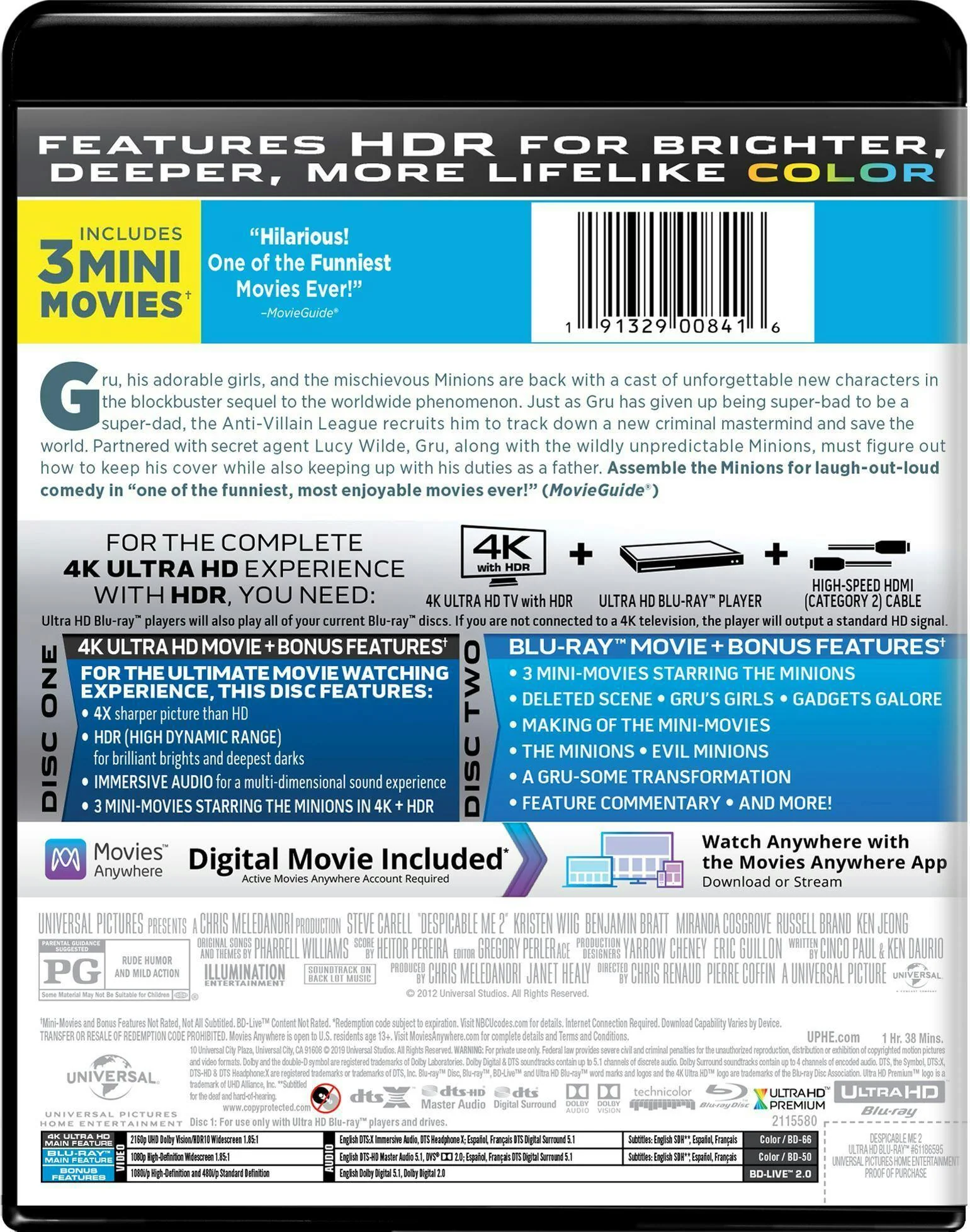 Despicable Me 2 (4K Ultra HD) [UHD] - Image 2