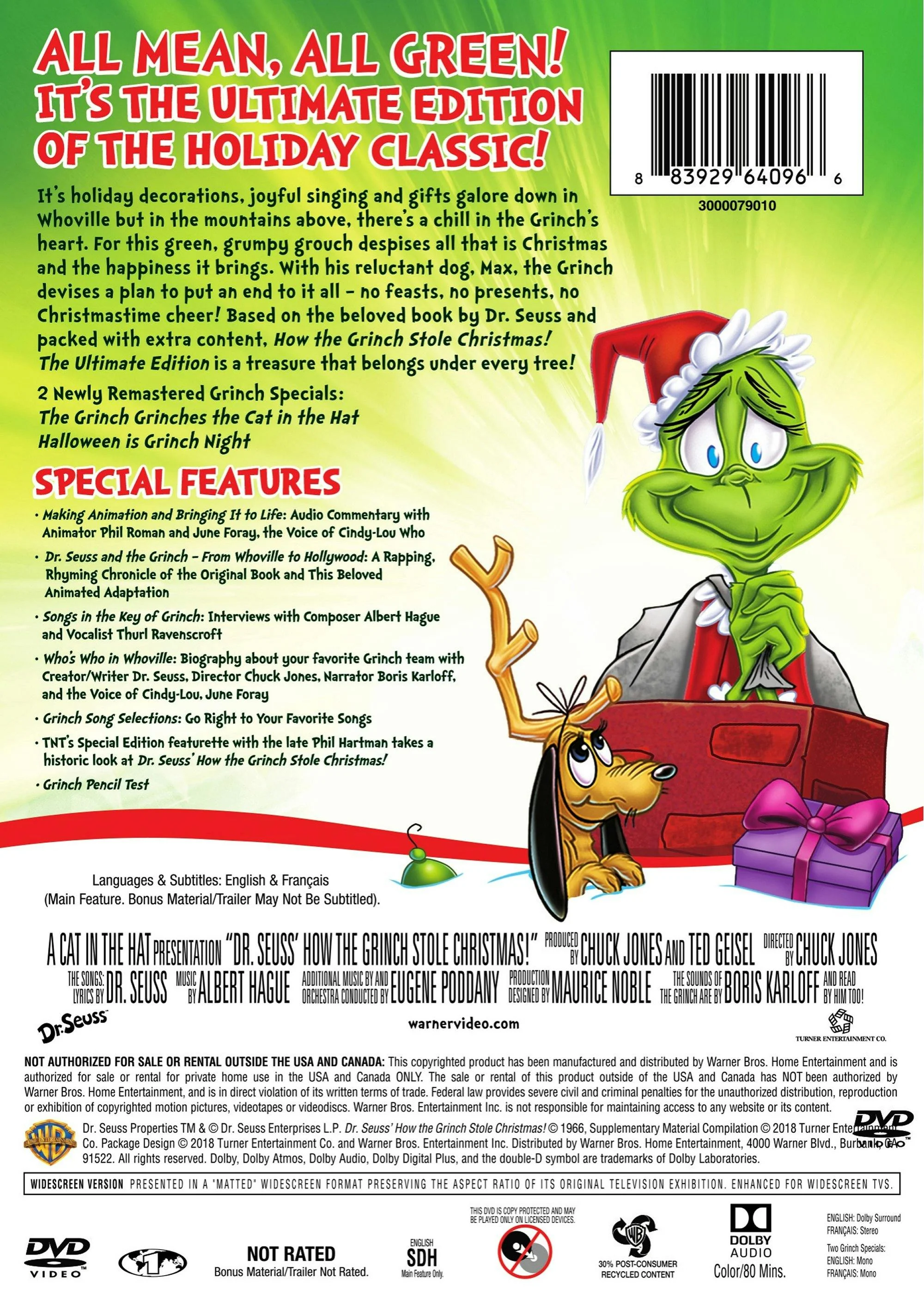 How the Grinch Stole Christmas: Ultimate Edition (Ultimate Edition) [DVD] - Image 3