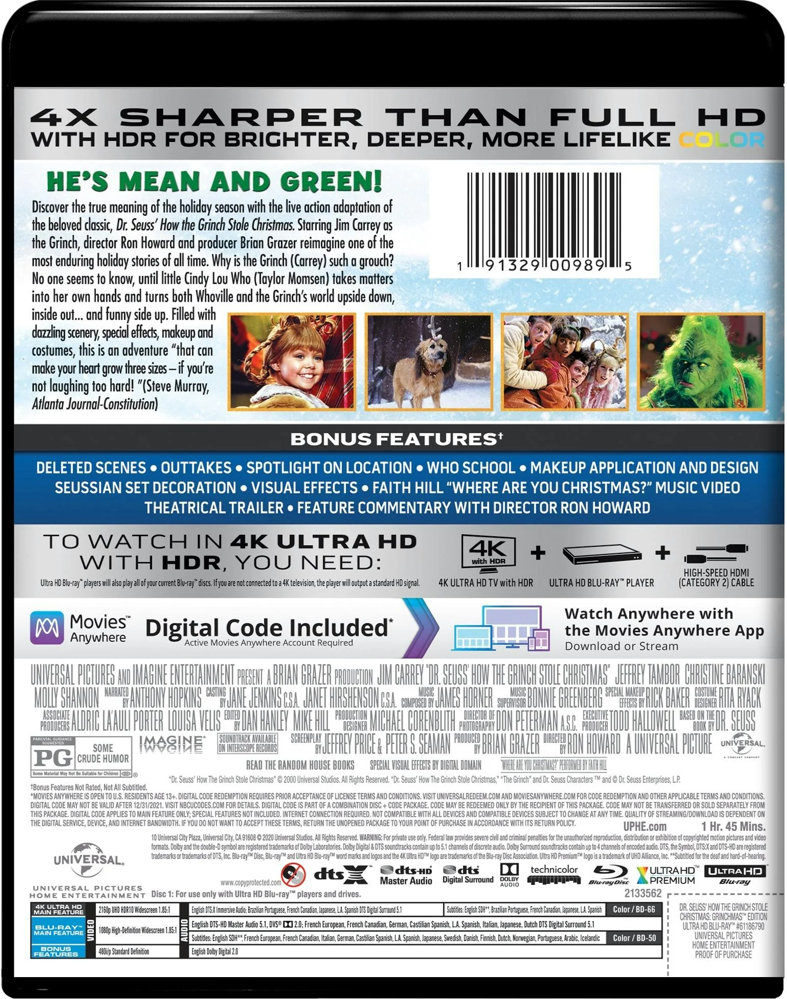Dr. Seuss' How The Grinch Stole Christmas (Grinchmas Edition - 4K Ultra HD) [UHD] - Image 2