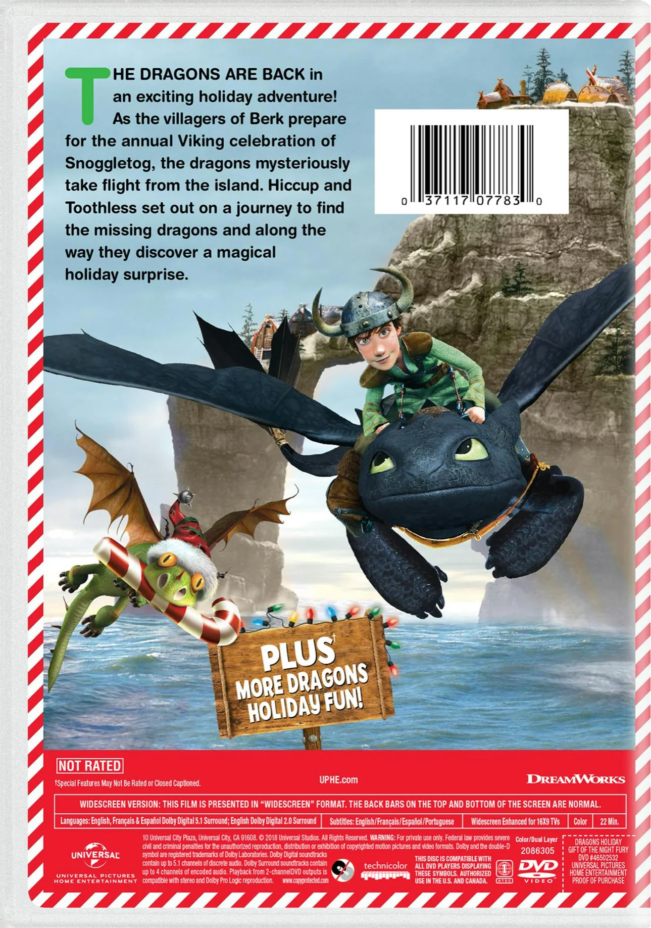 Dragons: Gift of the Night Fury (DVD Holiday Edition) [DVD] - Image 2