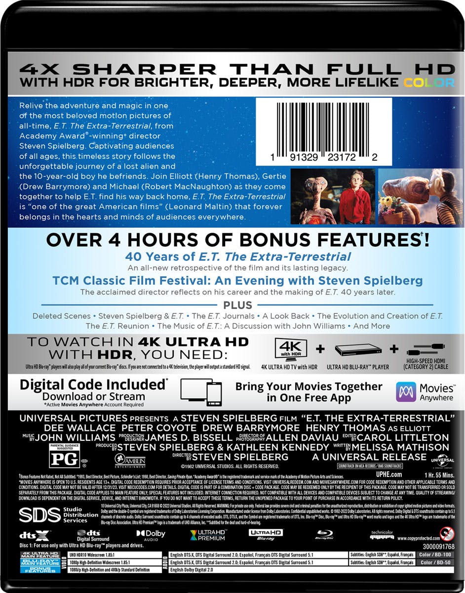 E.T. The Extra Terrestrial (4K Ultra HD (40th Anniversary)) [UHD] - Image 3