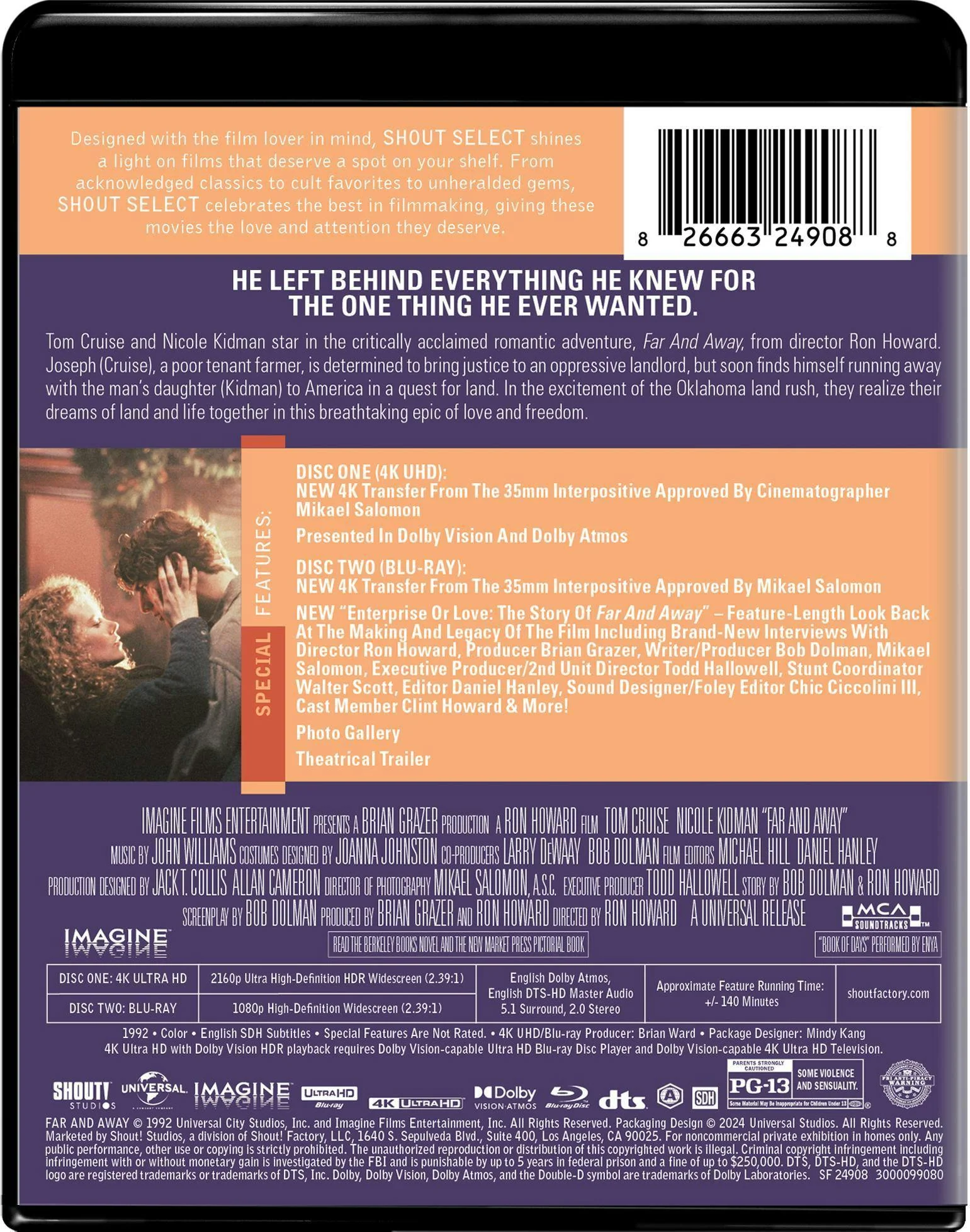 Far and Away - Collector's Edition (4K Ultra HD + Blu-ray) [UHD] - Image 3