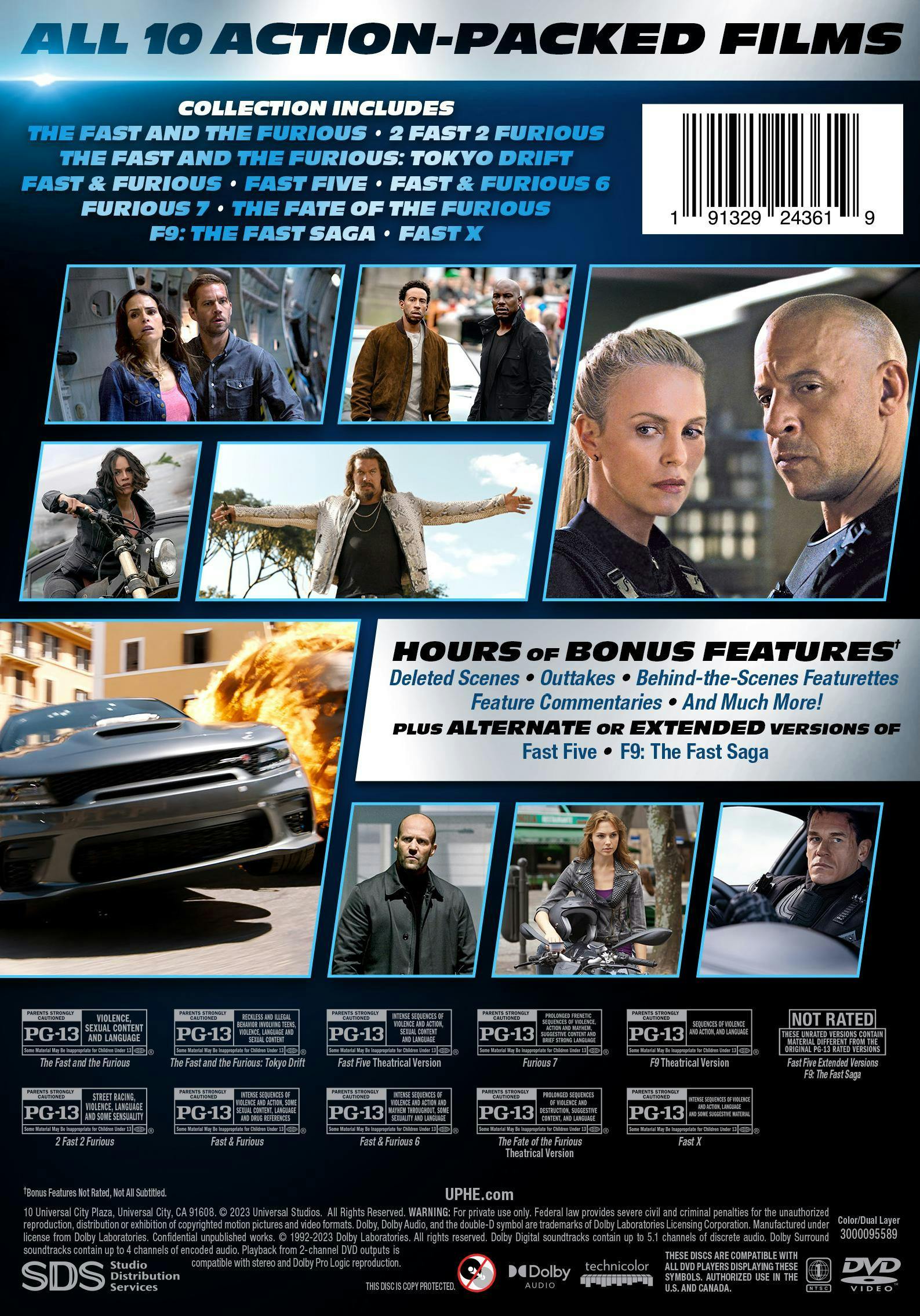 Fast & Furious: 10-movie Collection (Box Set) [DVD] - Image 3