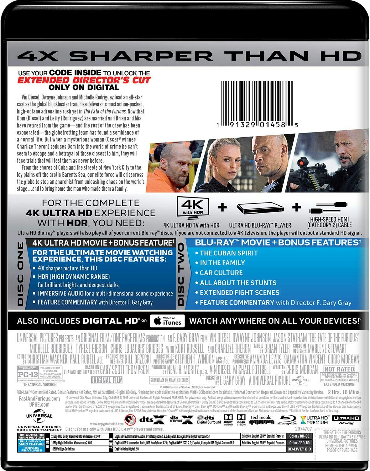 Fast & Furious 8 (4K Ultra HD + Blu-ray + Digital HD) [UHD] - Image 2