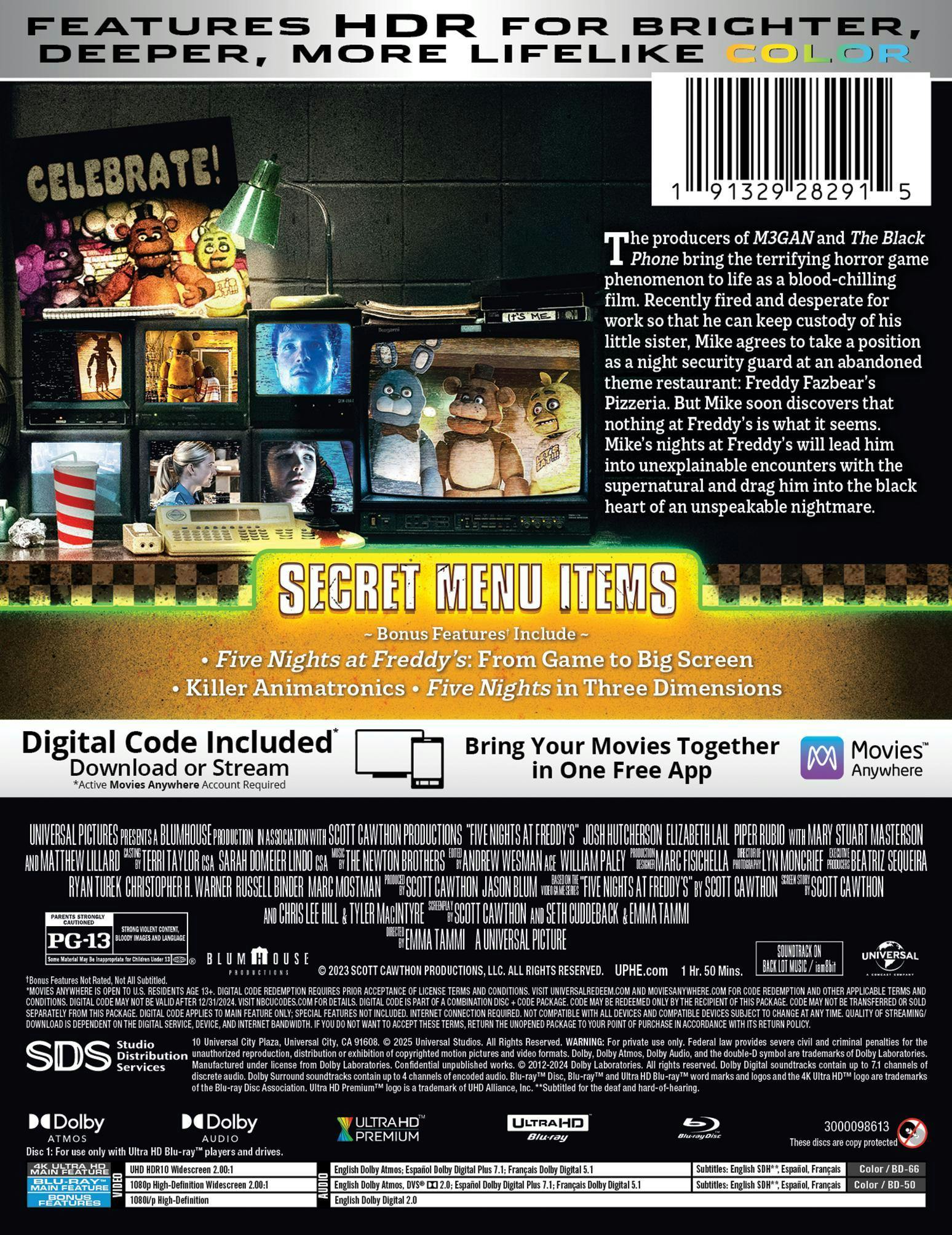 Five Nights and Freddy's (Limited Edition 4K Ultra HD Steelbook + Blu-ray + Digital) [UHD] - Image 3