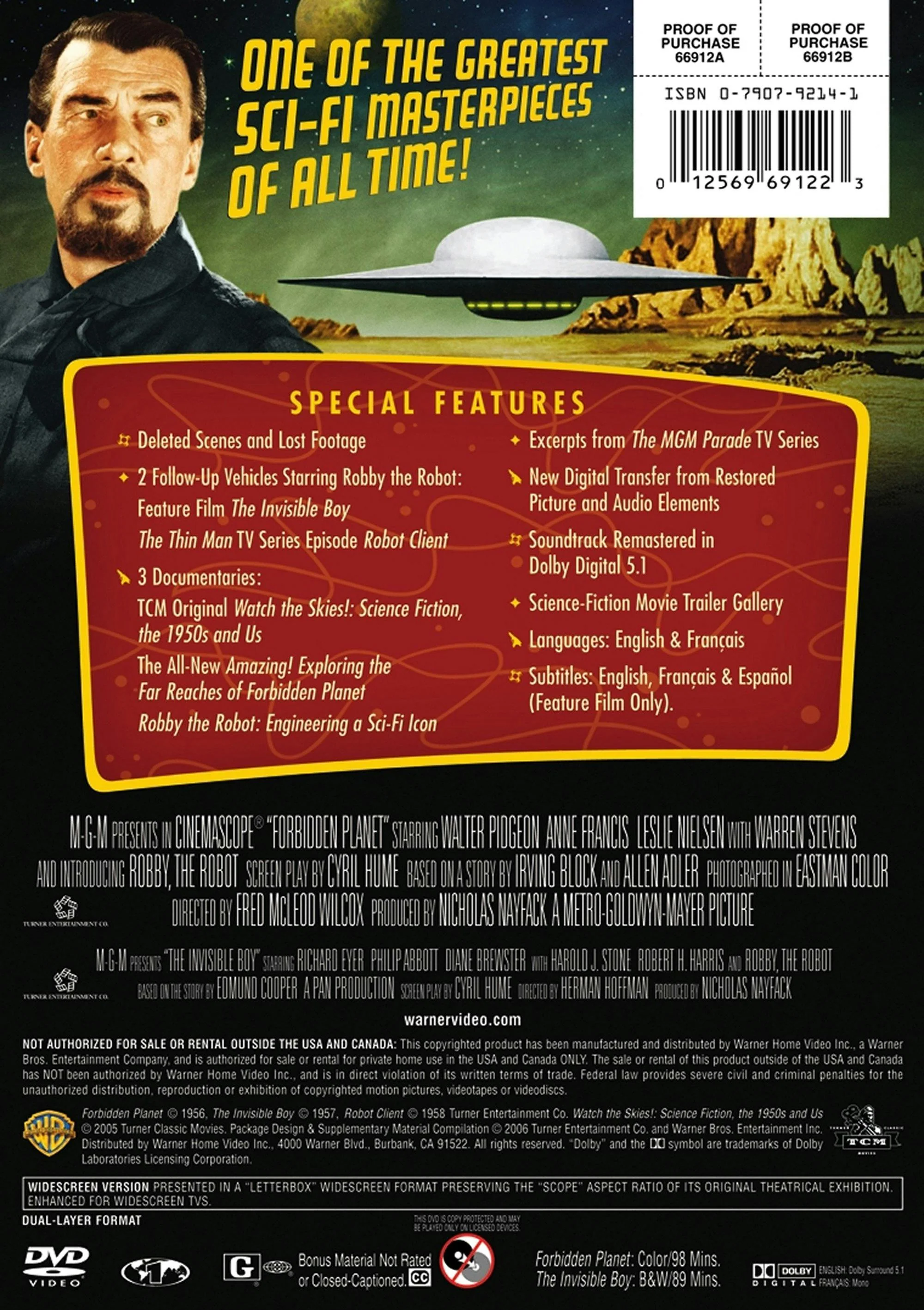 Forbidden Planet (DVD 50th Anniversary Edition) [DVD] - Image 2