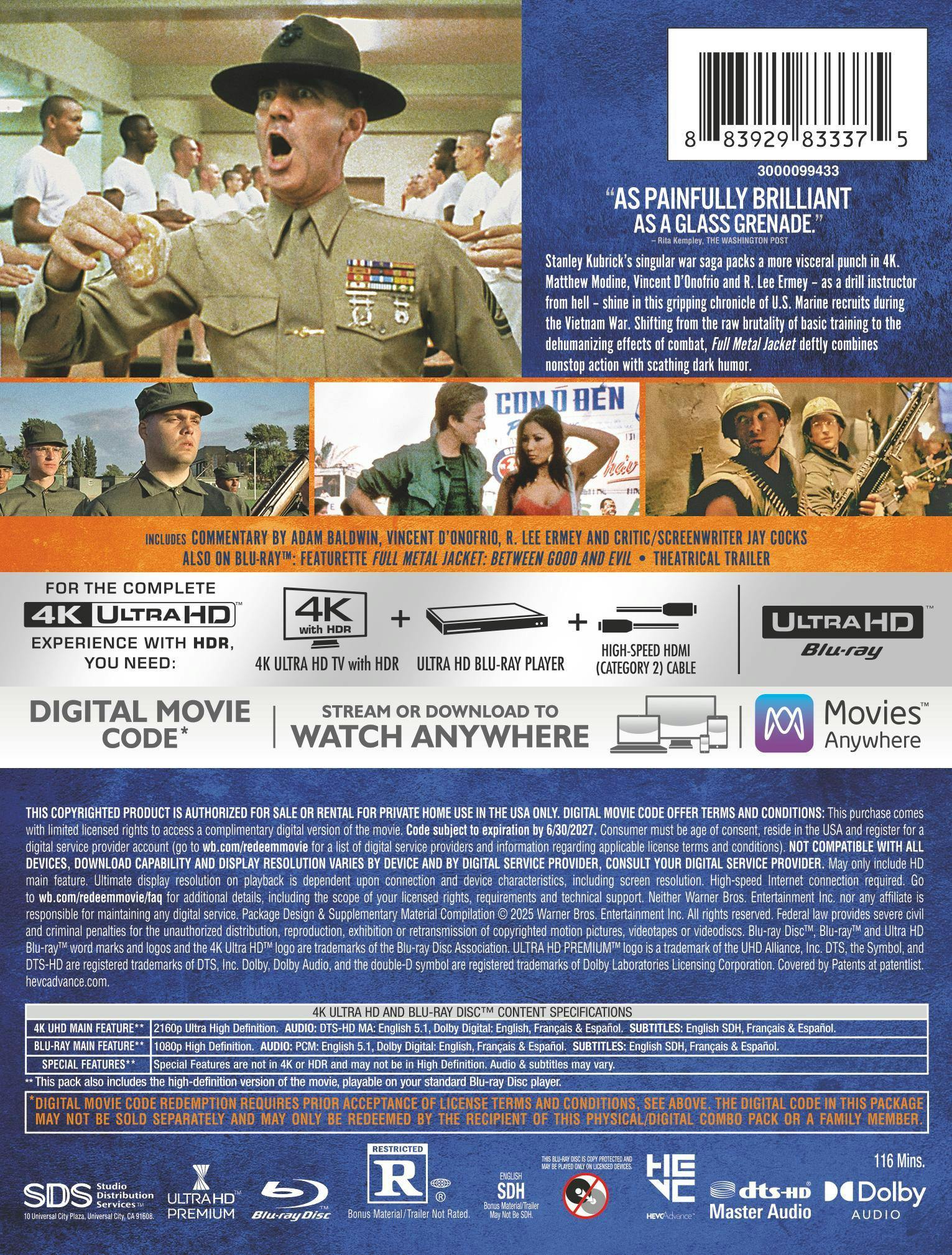 Full Metal Jacket (Limited Edition 4K Steelbook) [UHD] - Image 3