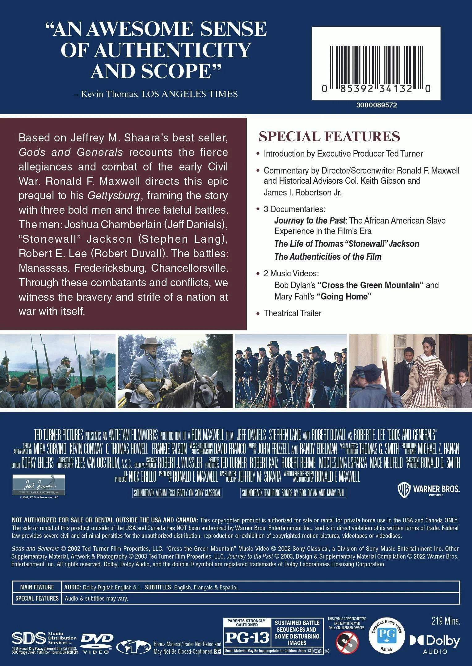 Gods and Generals (DVD Widescreen) [DVD] - Image 2