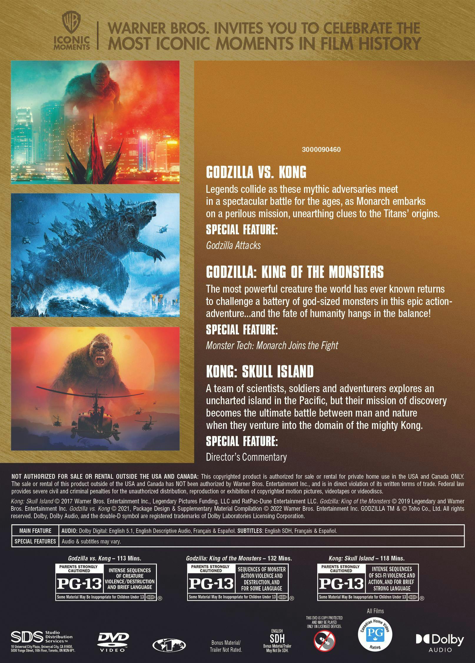 Godzilla and Kong: 3-film Collection (Iconic Moments LL) (Box Set) [DVD] - Image 2
