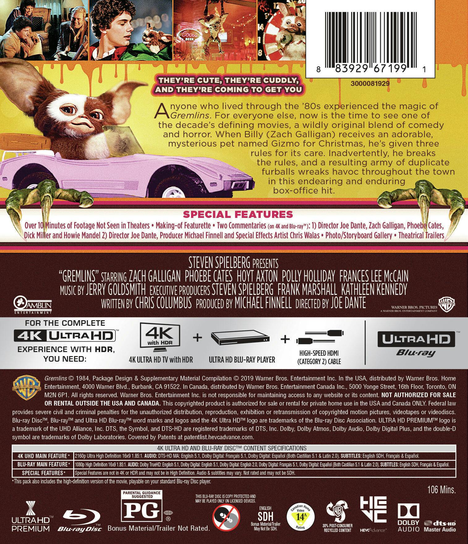 Gremlins (4K Ultra HD + Blu-ray) [UHD] - Image 2
