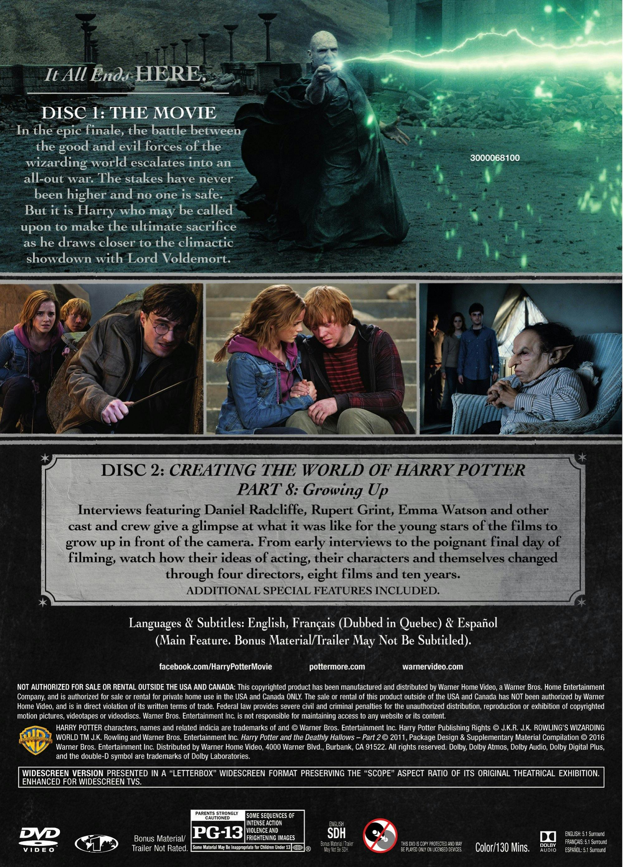 Harry Potter and the Deathly Hallows: Part 2 (DVD 2-Disc Collector's Edition) [DVD] - Image 2