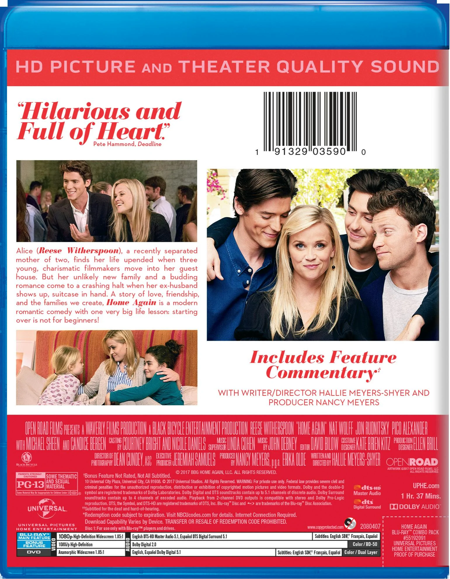 Home Again (DVD + Digital) [Blu-ray] - Image 2