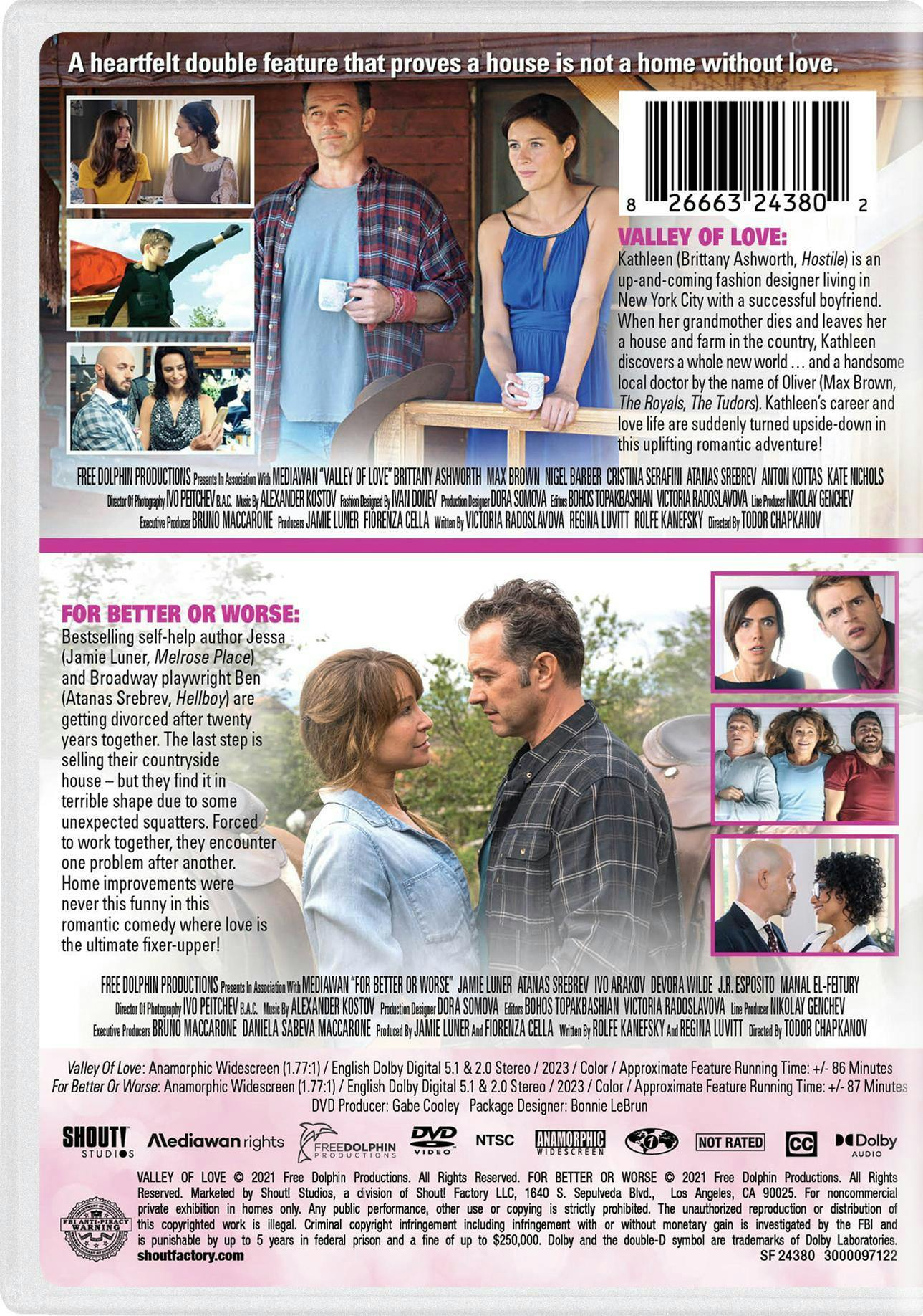 Home Is Where the Heart Is Double Feature (Valley of Love / For Better or Worse) [DVD] - Image 3