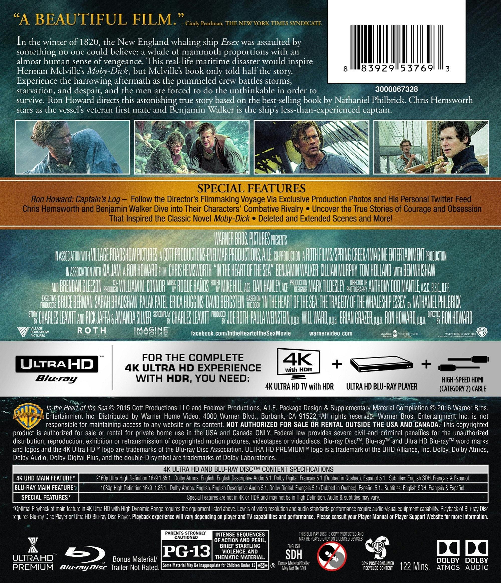 In the Heart of the Sea (4K Ultra HD + Blu-ray) [UHD] - Image 2