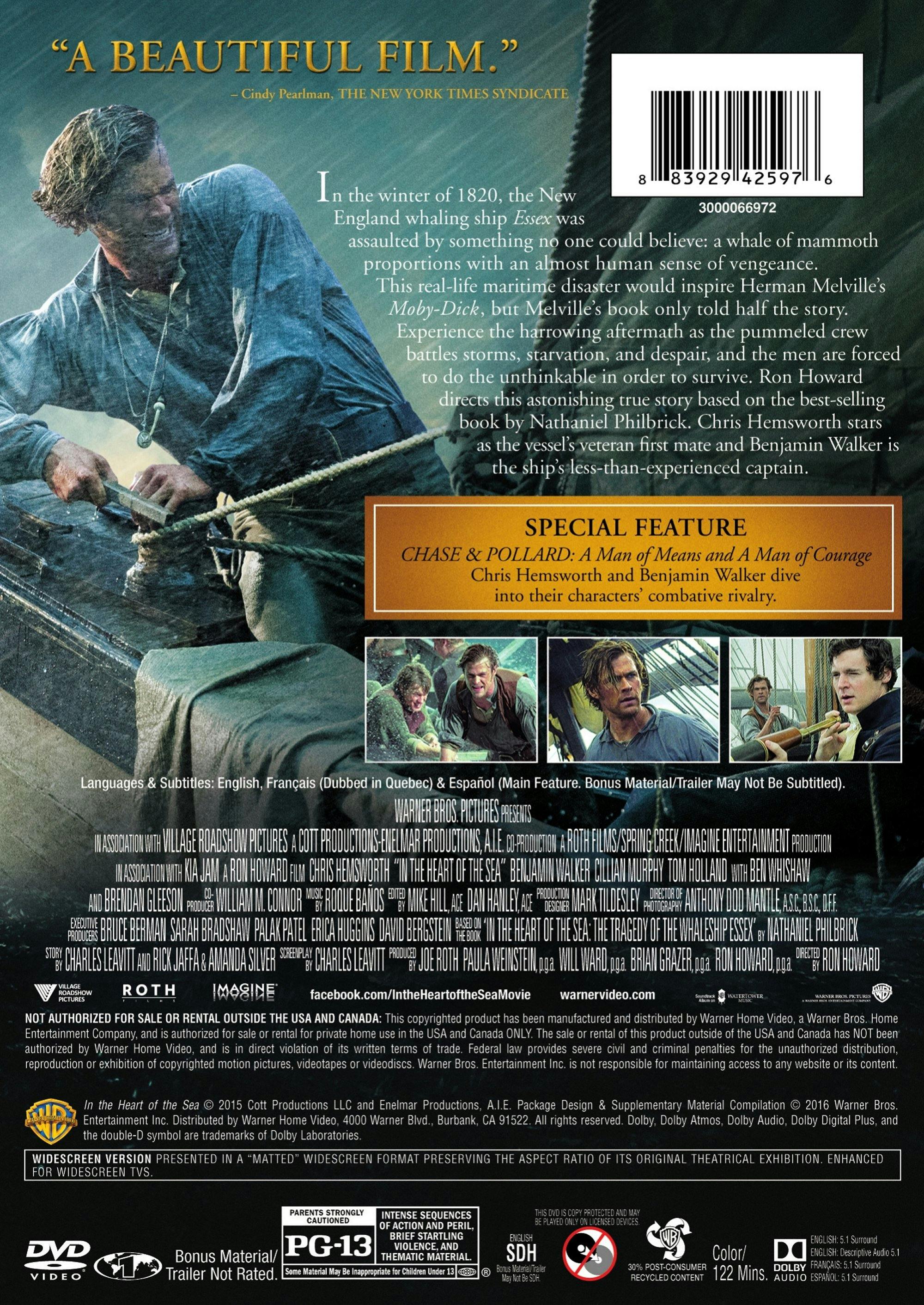In the Heart of the Sea [DVD] - Image 2