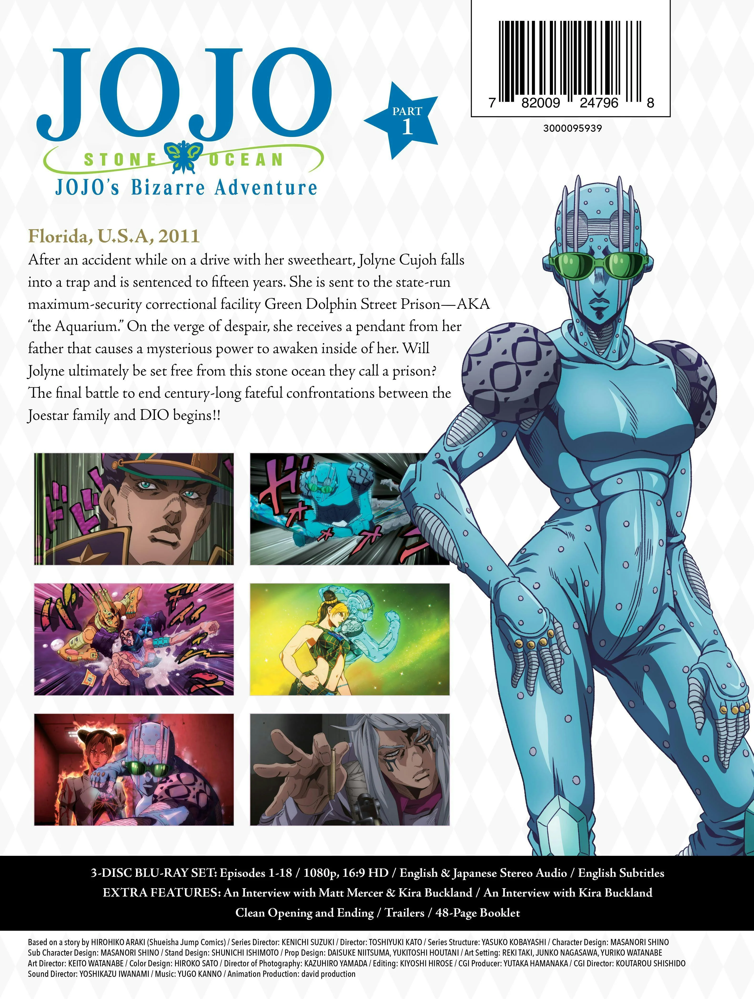 Jojo's Bizarre Adventure: Stone Ocean - Part 1 (Limited Edition) [Blu-ray] - Image 3