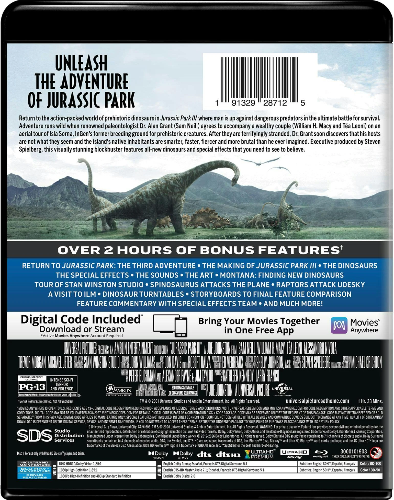 Jurassic Park III (4K Ultra HD + Blu-ray + Digital) [UHD] - Image 3