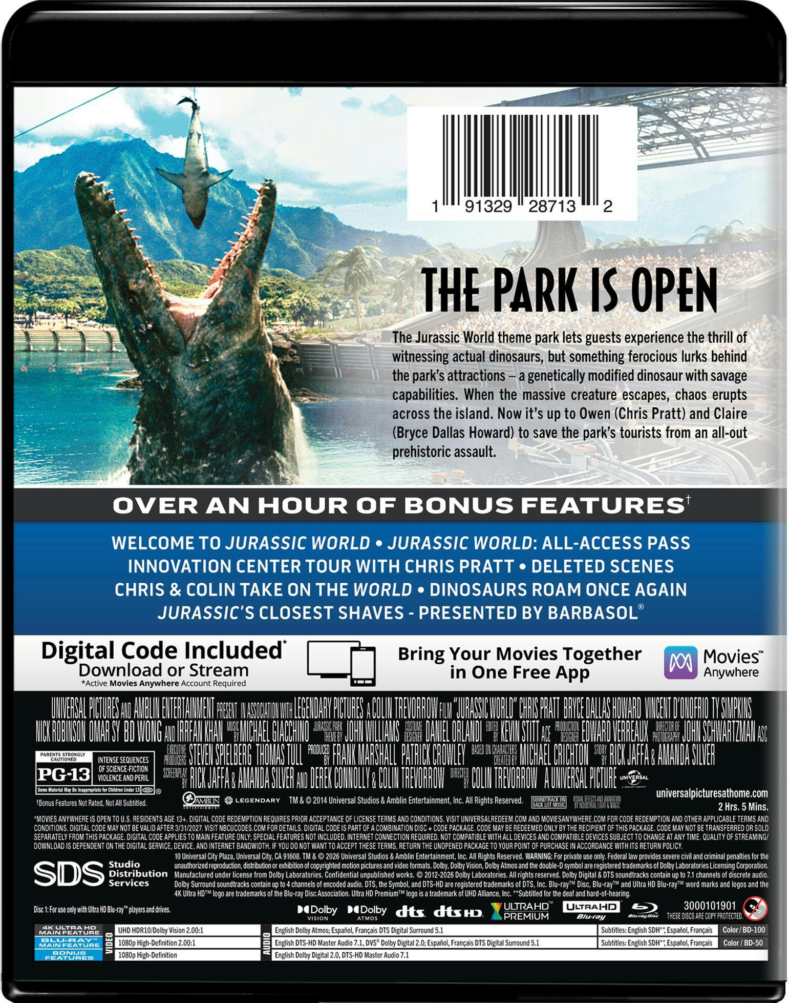 Jurassic World (4K Ultra HD + Blu-ray + Digital) [UHD] - Image 3