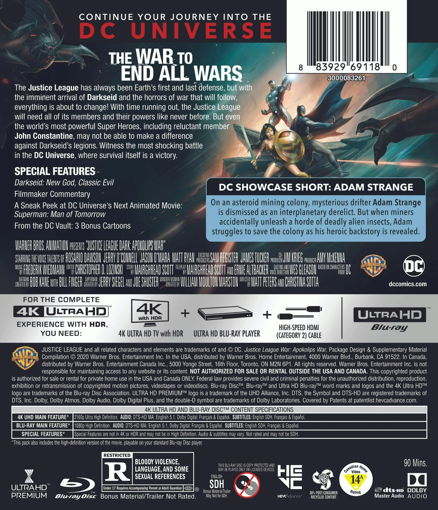 Justice League Dark: Apokolips War MFV (4K Ultra HD + Blu-ray) [UHD] - Image 3