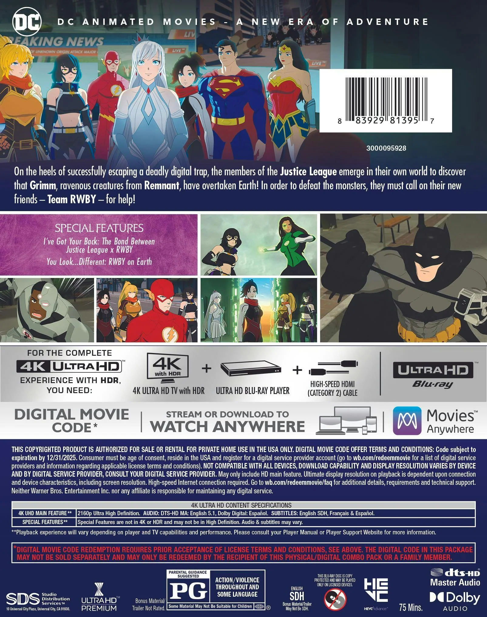 Justice League X RWBY: Super Heroes and Huntsmen - Part Two (4K Ultra HD) [UHD] - Image 3