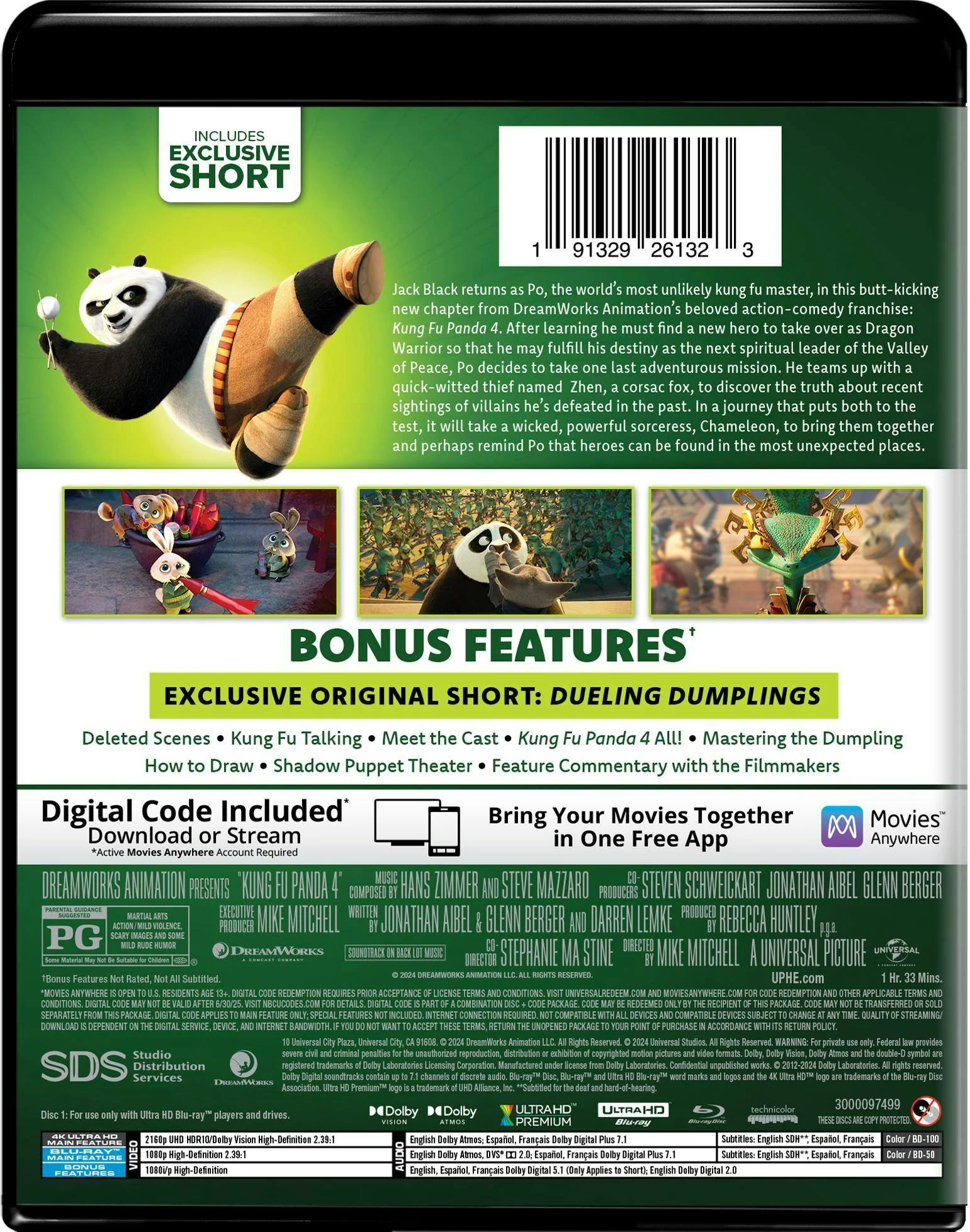 Kung Fu Panda 4 - Collector's Edition 4K Ultra HD + Blu-ray + Digital (4K Ultra HD + Blu-ray) [UHD] - Image 3