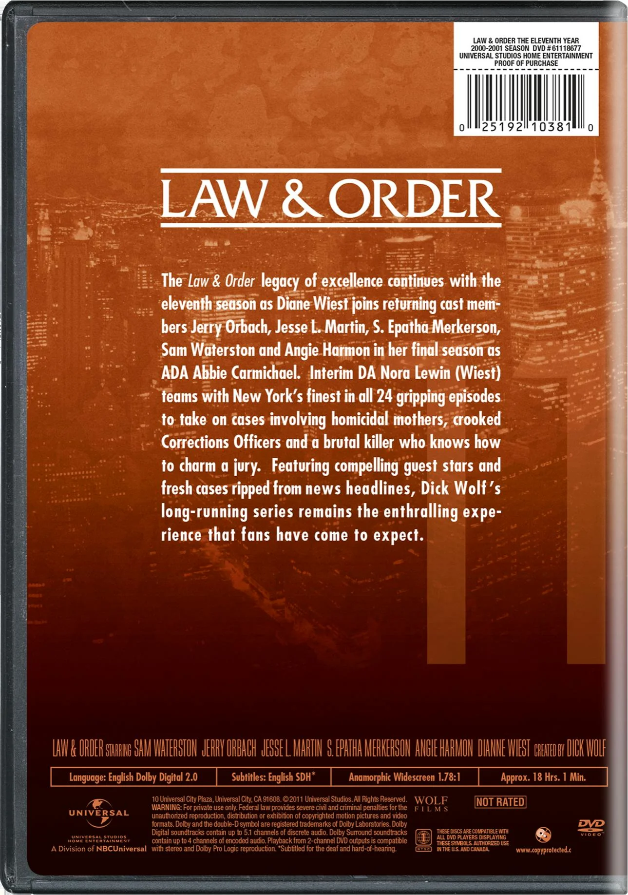 Law & Order: The Eleventh Year [DVD] - Image 3