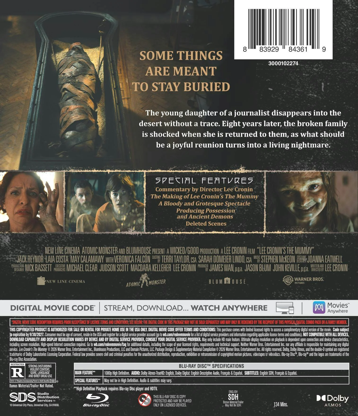 Lee Cronin's The Mummy (Blu-ray + Digital) [Blu-ray] - Image 3