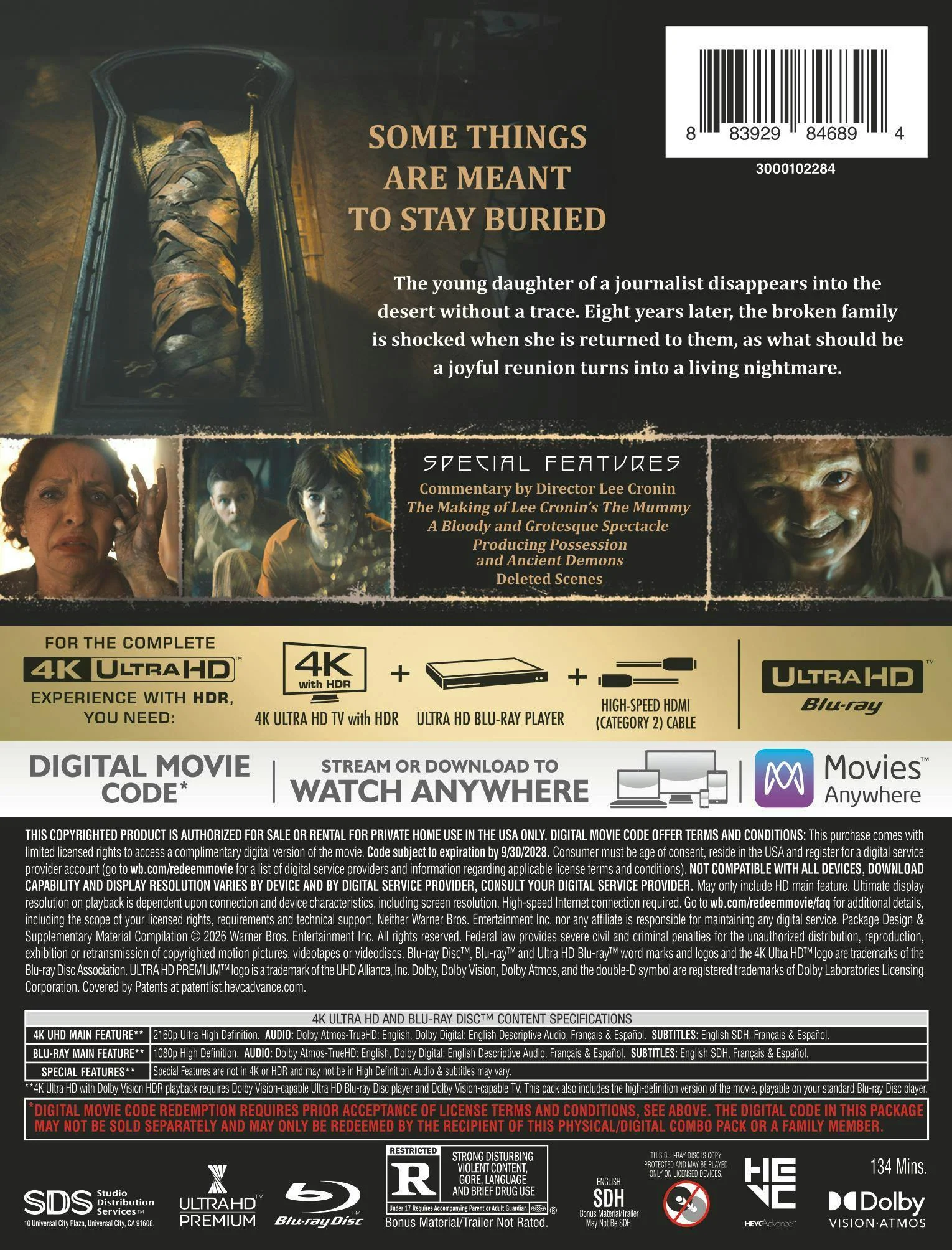 Lee Cronin's The Mummy (Limited Edition 4K Ultra HD Steelbook + Blu-ray + Digital) [UHD] - Image 3