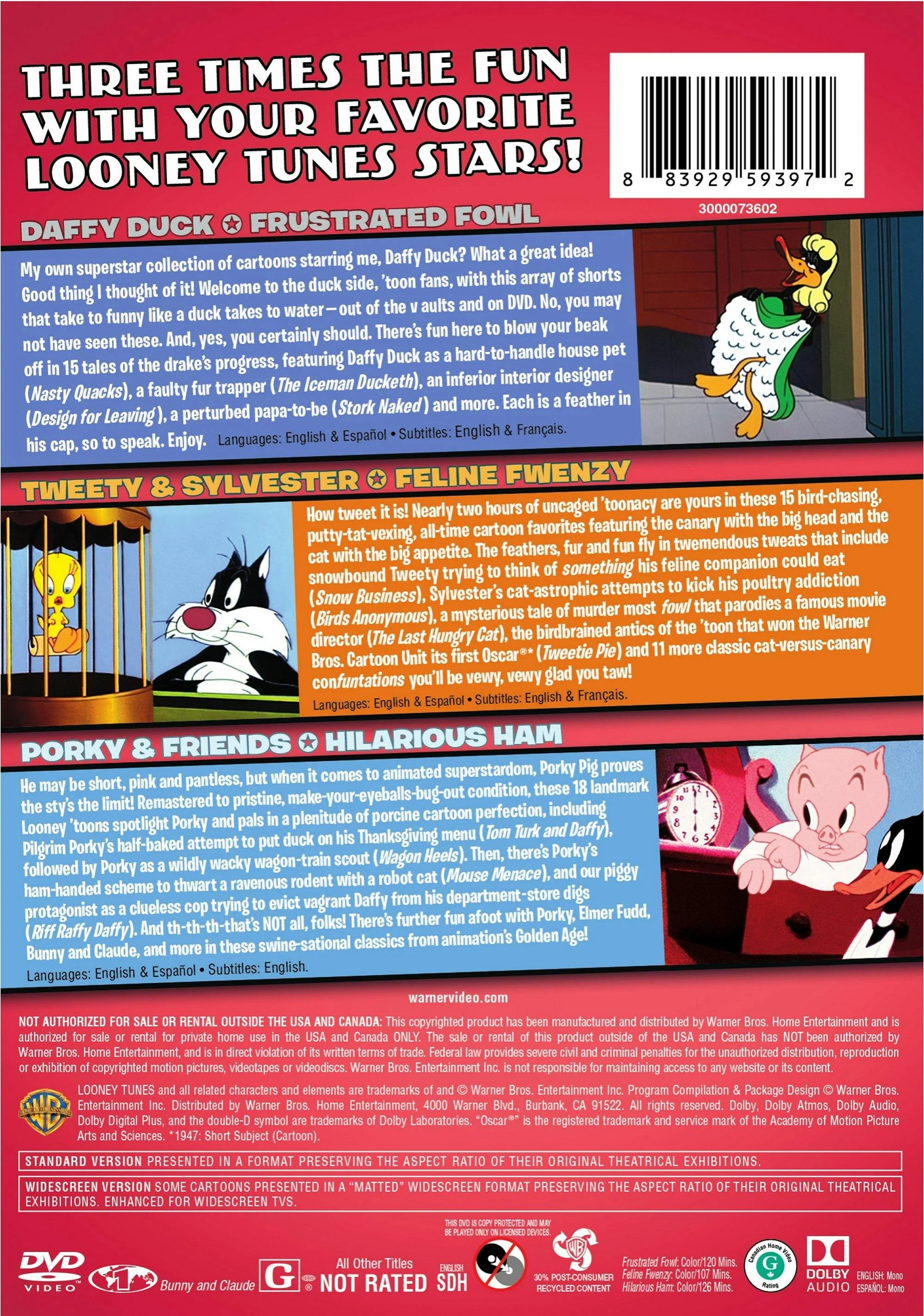 Looney Tunes: Super Stars - Vol. 2 (Box Set) [DVD] - Image 2